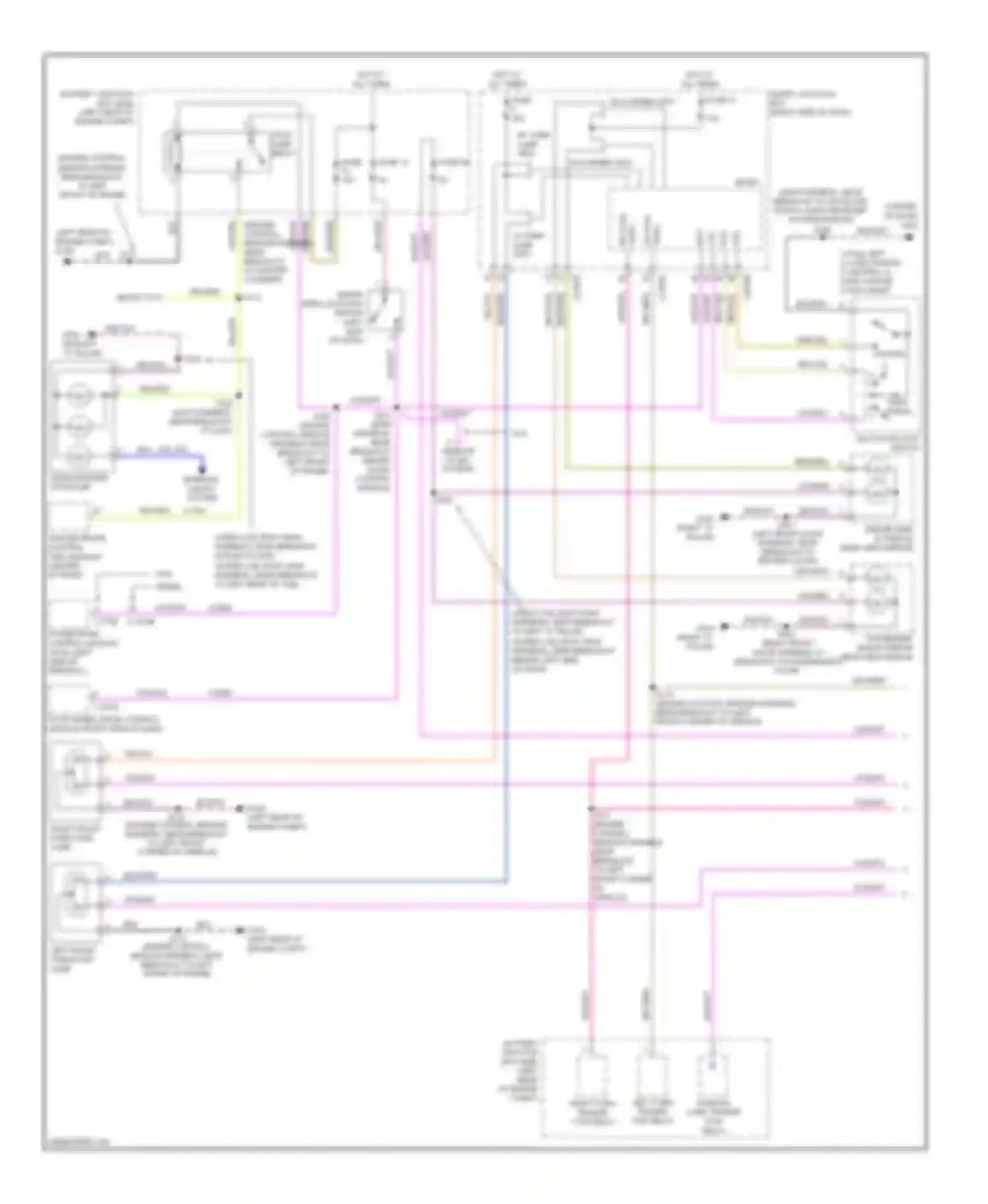 Cab & Chassis F350 Super Duty Ford  (1999-2012): Exterior lamps circuit, with box (1 of 2)