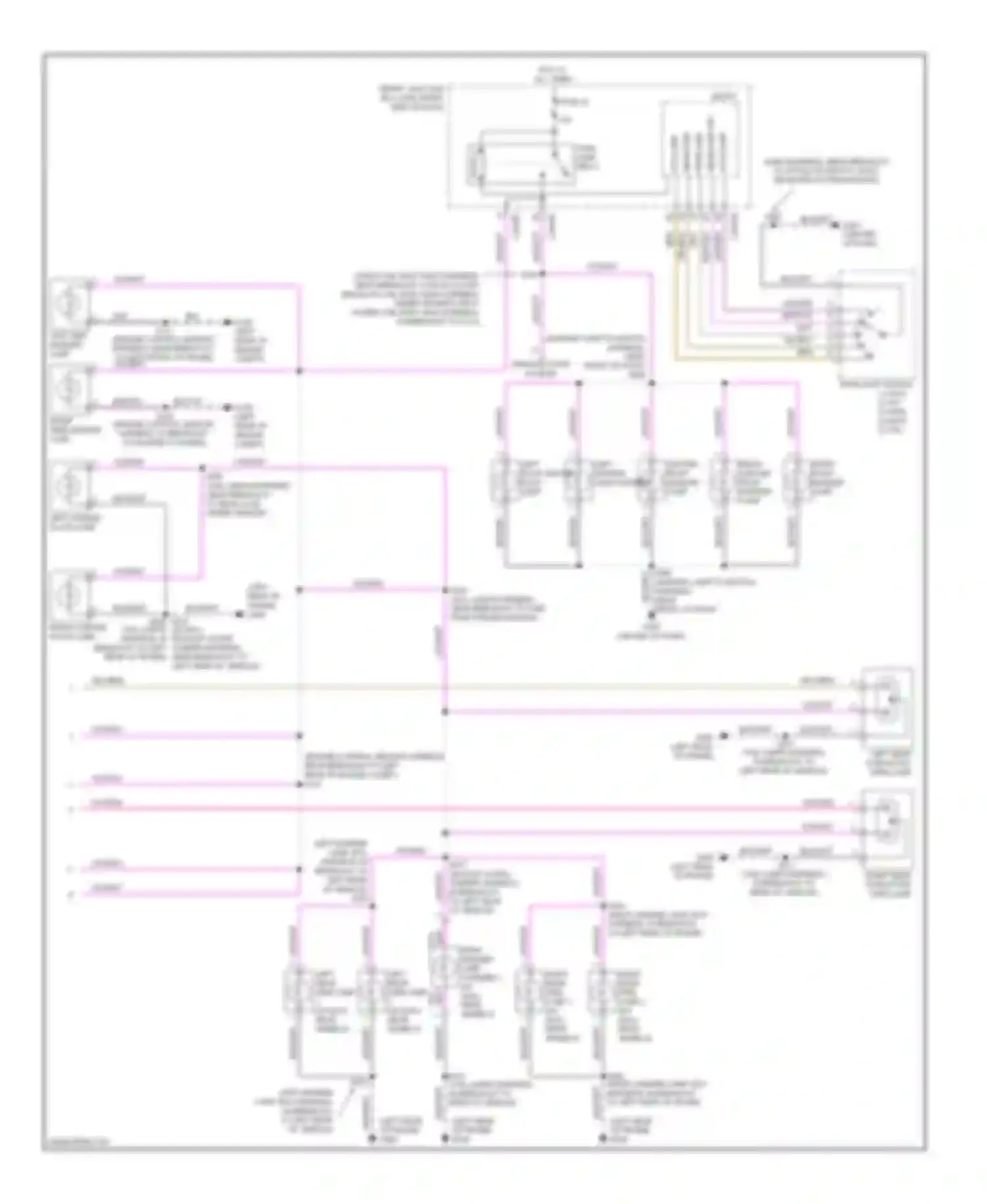 Cab & Chassis F350 Super Duty Ford  (1999-2012): Exterior lamps circuit, with box (2 of 2)