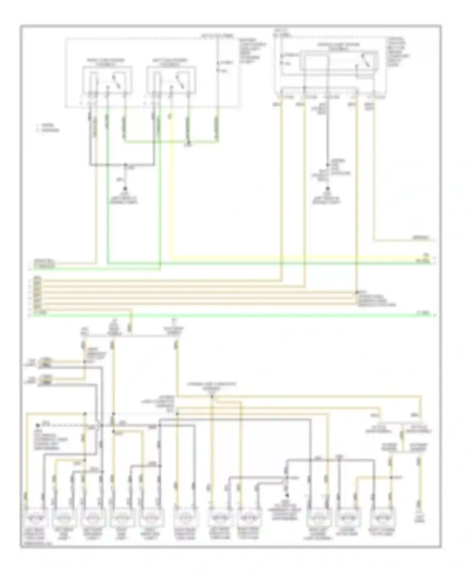 Cab & Chassis F350 Super Duty Ford  (1999-2012): Exterior lamps & trailer connector circuit (2 of 3)