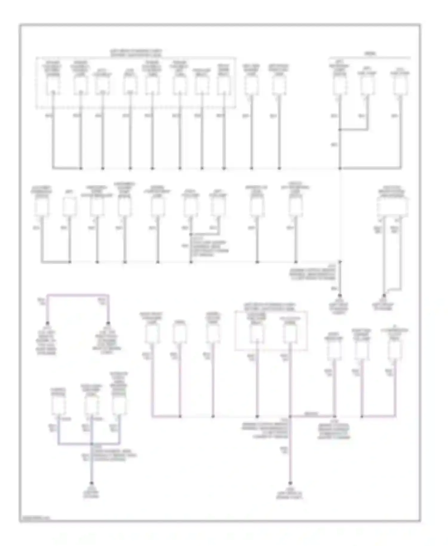 Cab & Chassis F350 Super Duty Ford  (1999-2012): Ground distribution circuit (2 of 5)