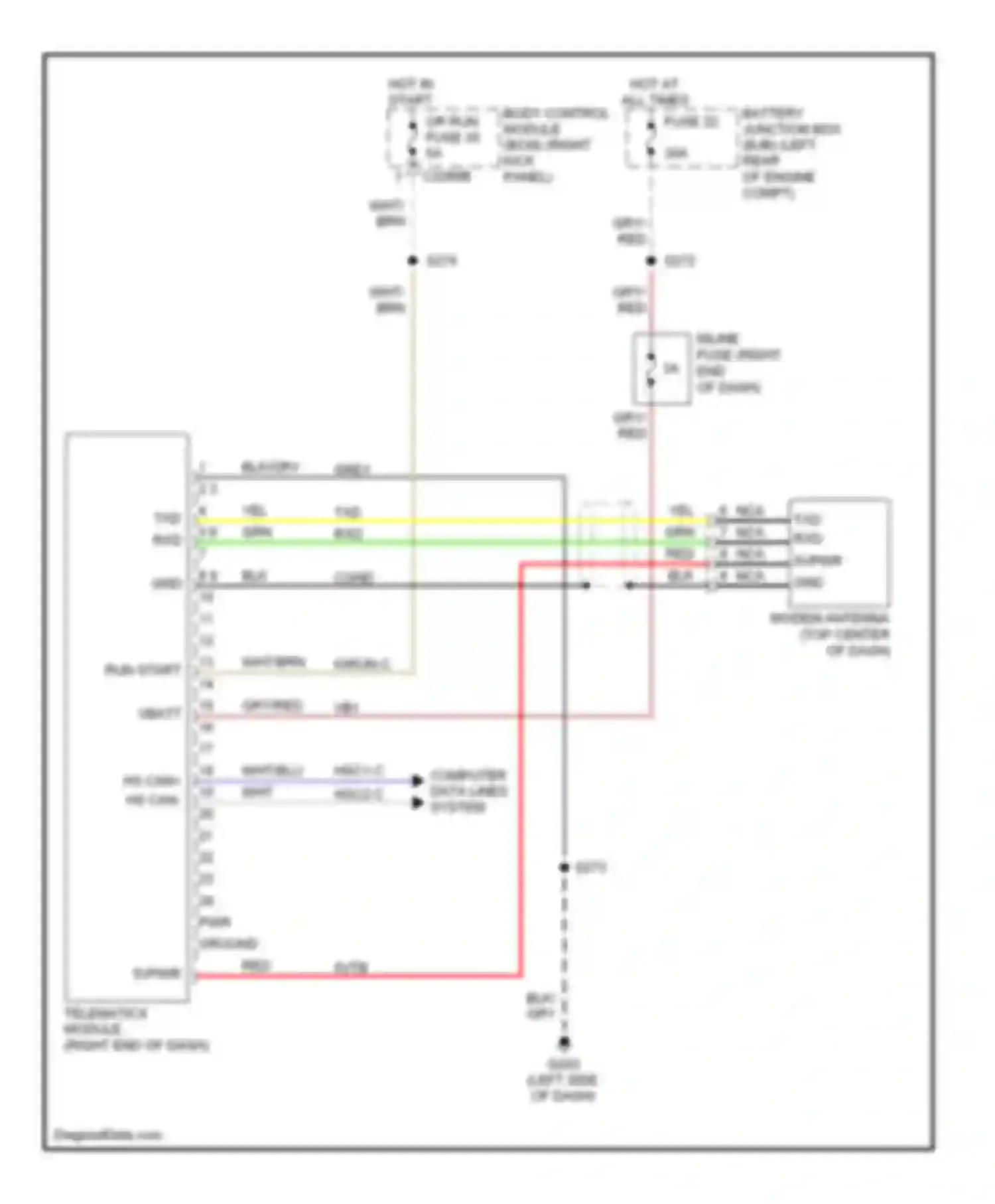 Cab & Chassis F350 Super Duty Ford  (1999-2012): Crew chief circuit