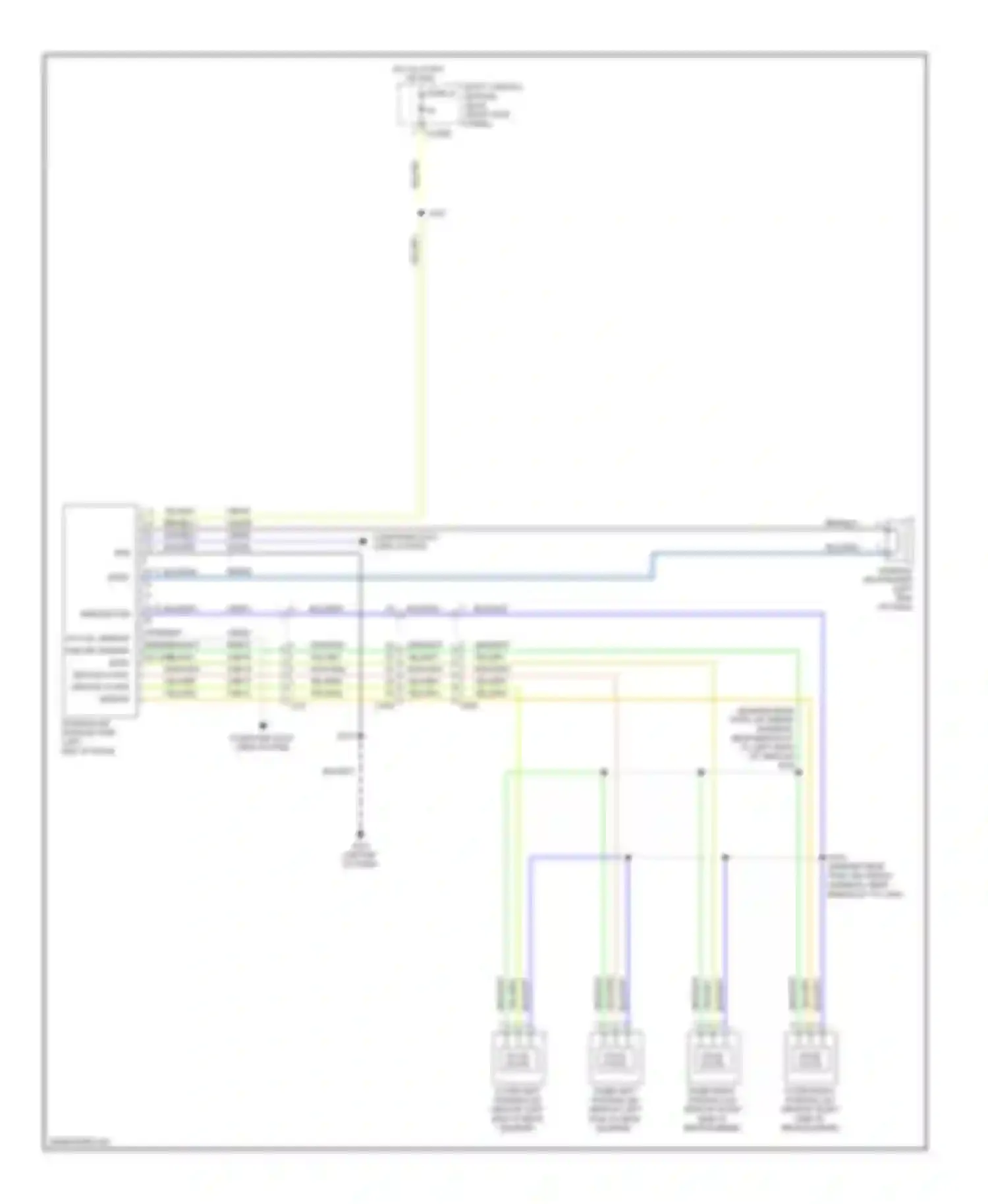 Cab & Chassis F350 Super Duty Ford  (1999-2012): Parking assistant circuit