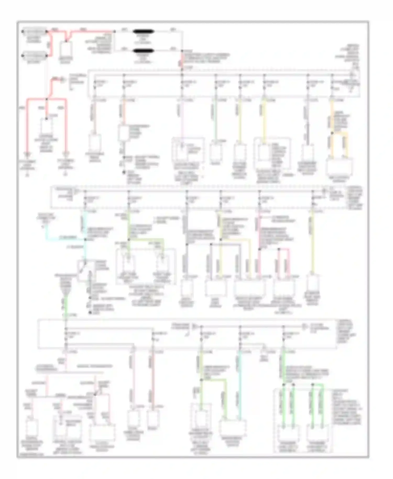 Cab & Chassis F350 Super Duty Ford  (1999-2012): Power distribution circuit (1 of 4)