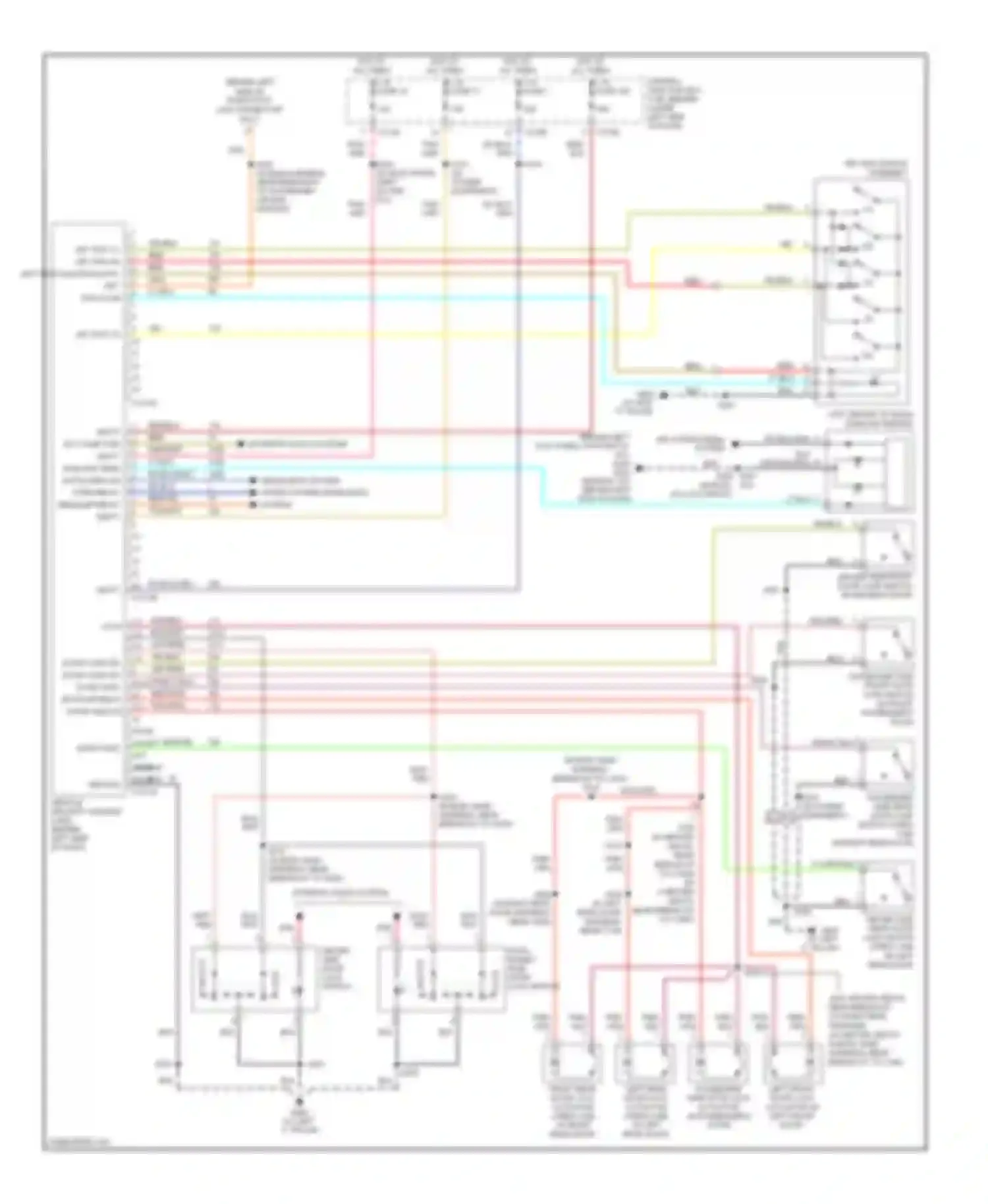 Cab & Chassis F350 Super Duty Ford  (1999-2012): Power door locks circuit, with keyless entry