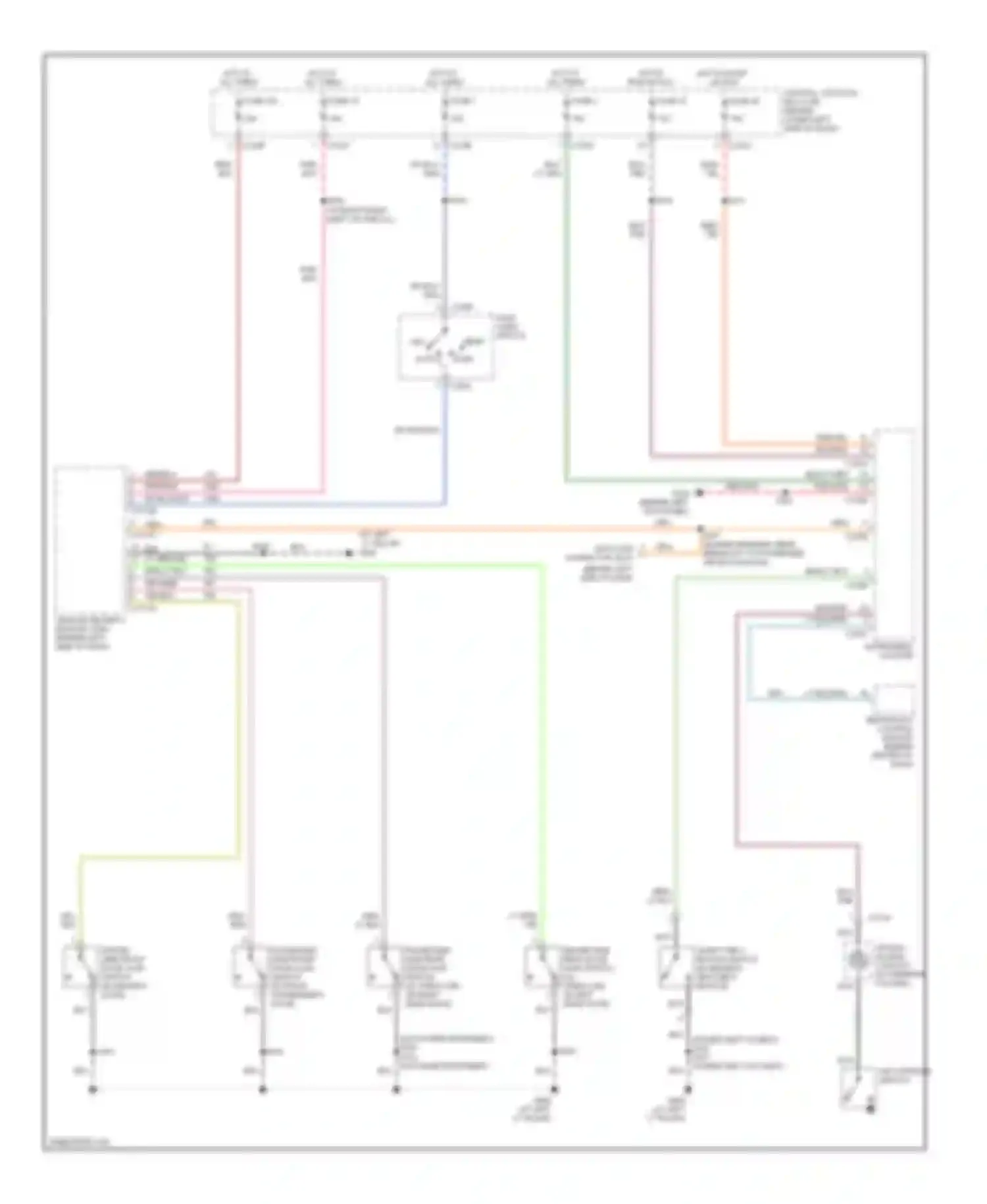 Cab & Chassis F350 Super Duty Ford  (1999-2012): Warning systems circuit, with remote/keyless entry