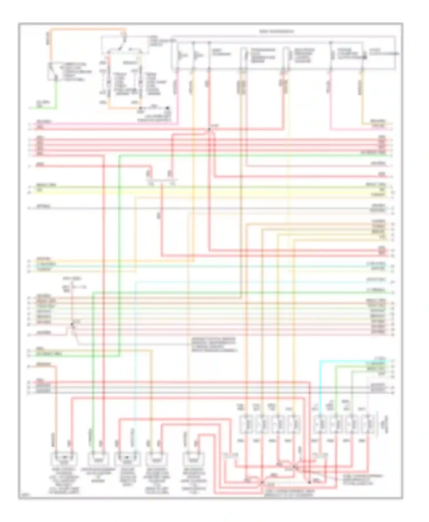 Cab & Chassis F350 Ford  (1996-1997): Wiring diagram engine performance 7.5ls, california (3 of 4)