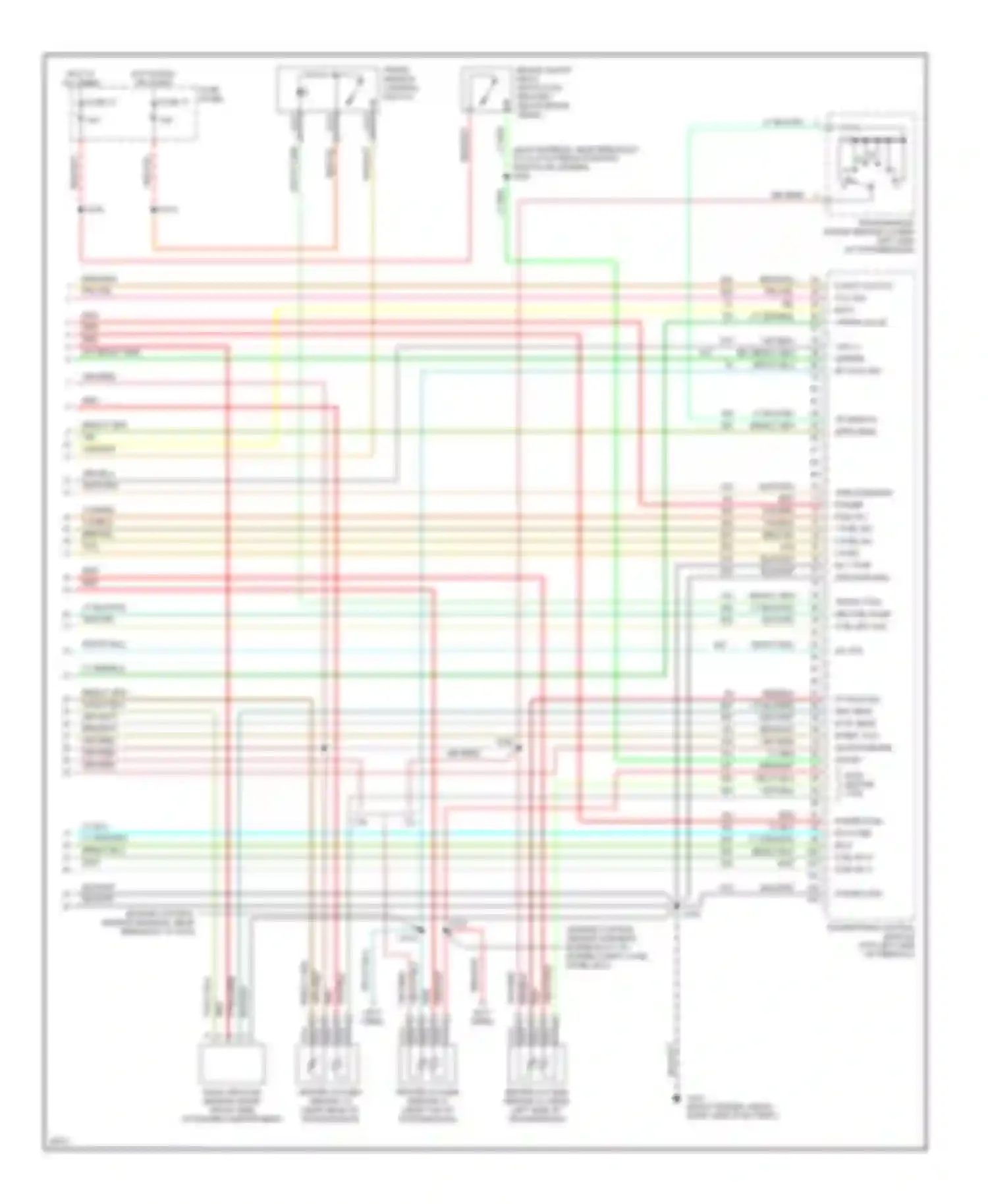 Cab & Chassis F350 Ford  (1996-1997): Wiring diagram engine performance 7.5ls, california (4 of 4)