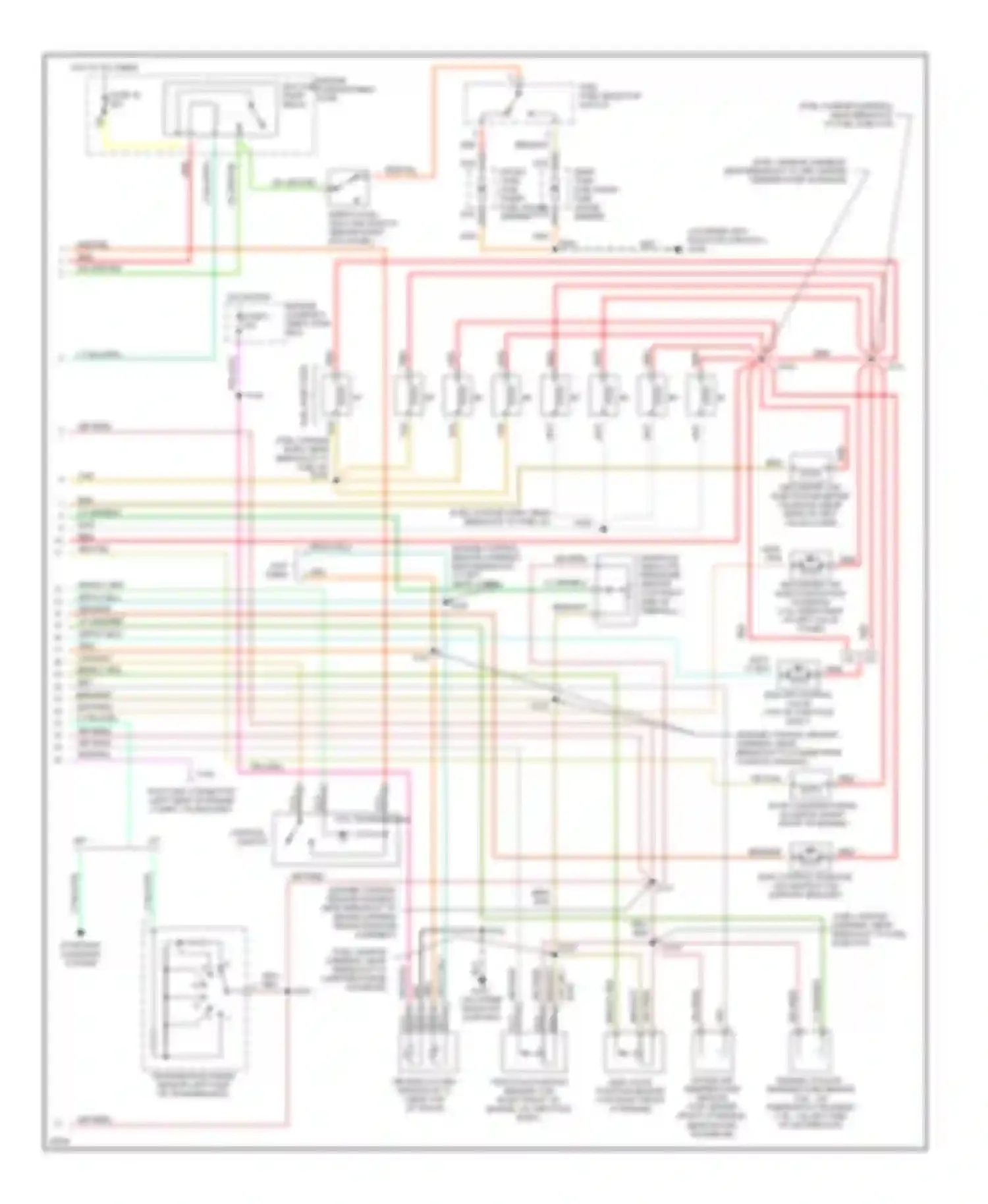 Cab & Chassis F350 Ford  (1996-1997): Wiring diagram engine performance 7.5ls, federal (2 of 2)