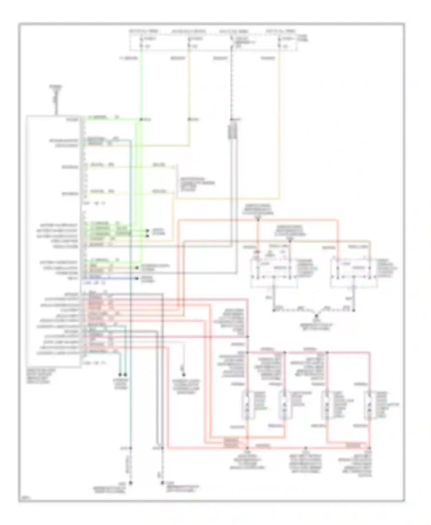 Cab & Chassis F350 Ford  (1996-1997): Keyless entry circuit
