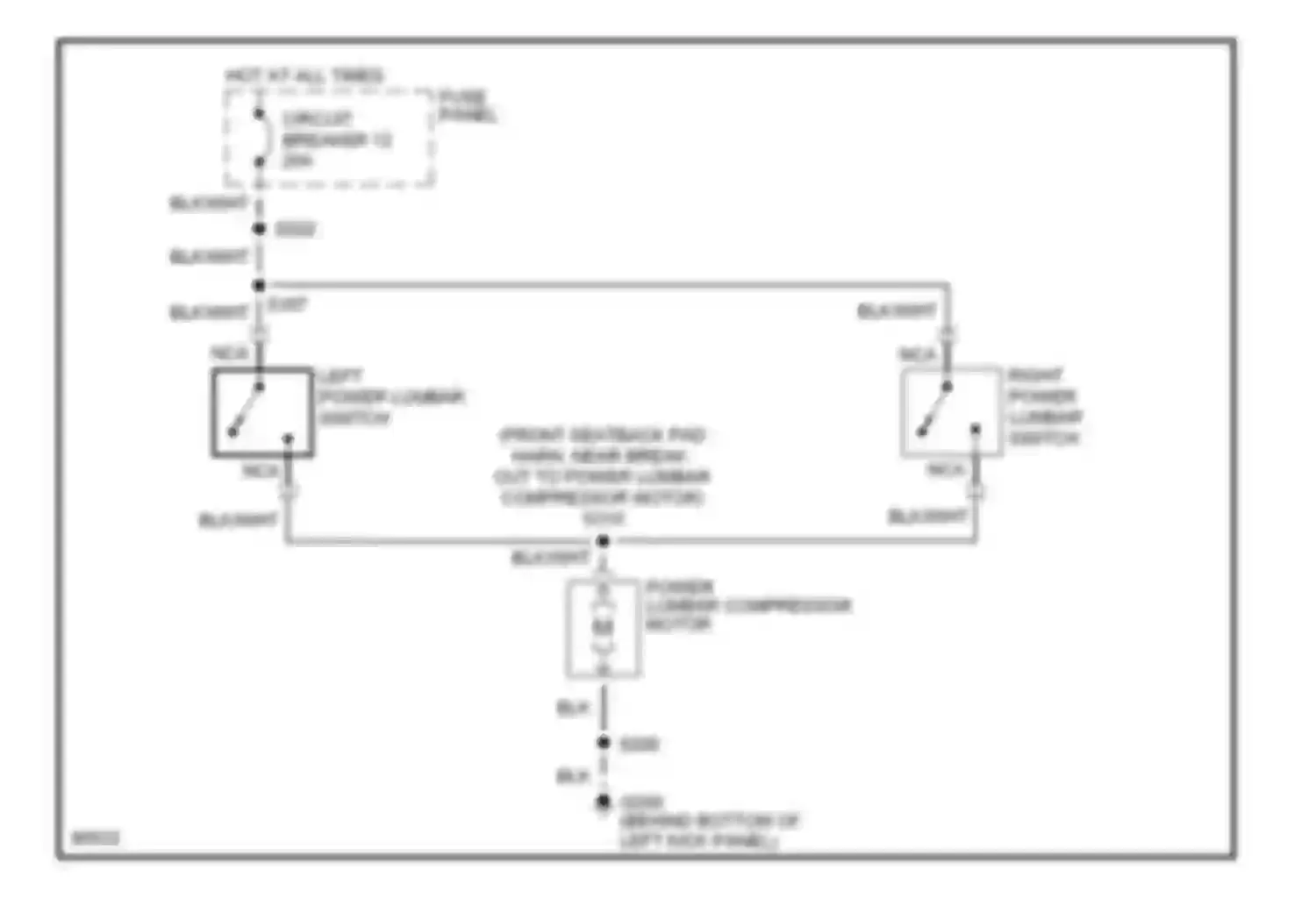 Cab & Chassis F350 Ford  (1996-1997): Lumbar circuit, with cloth bench