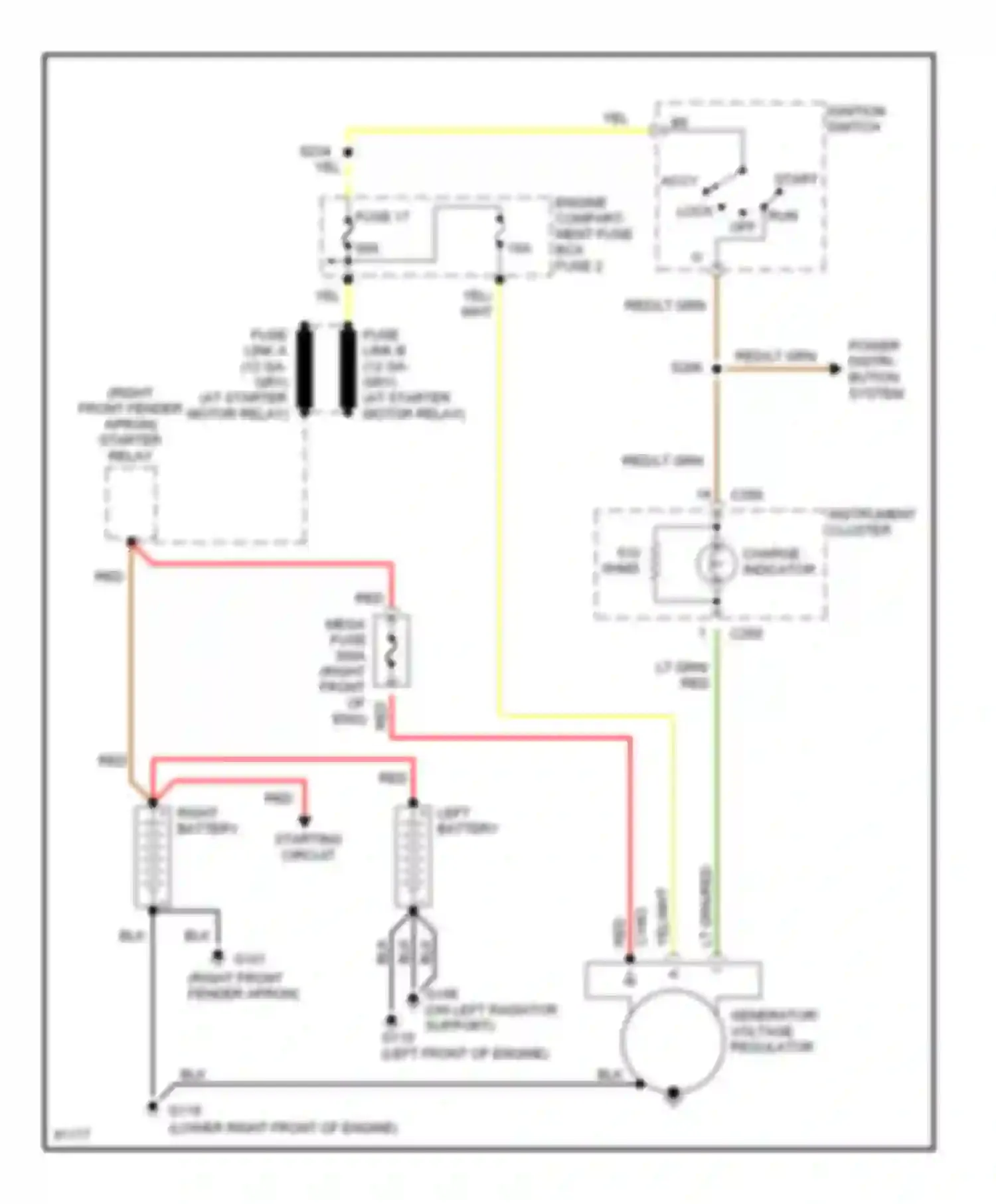 Cab & Chassis F350 Ford  (1996-1997): 7.3l di turbo diesel, charging circuit, 215 amp