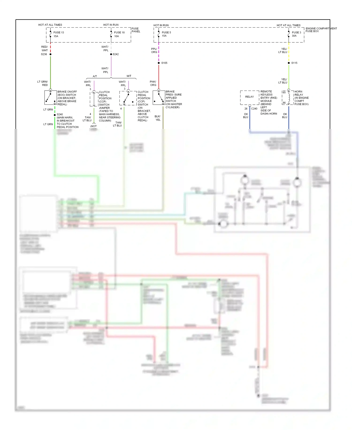 Ford Cab & Chassis F350  (1996-1997) diff speed sensor low diff speed sensor high wiring diagram  (1 of 2)