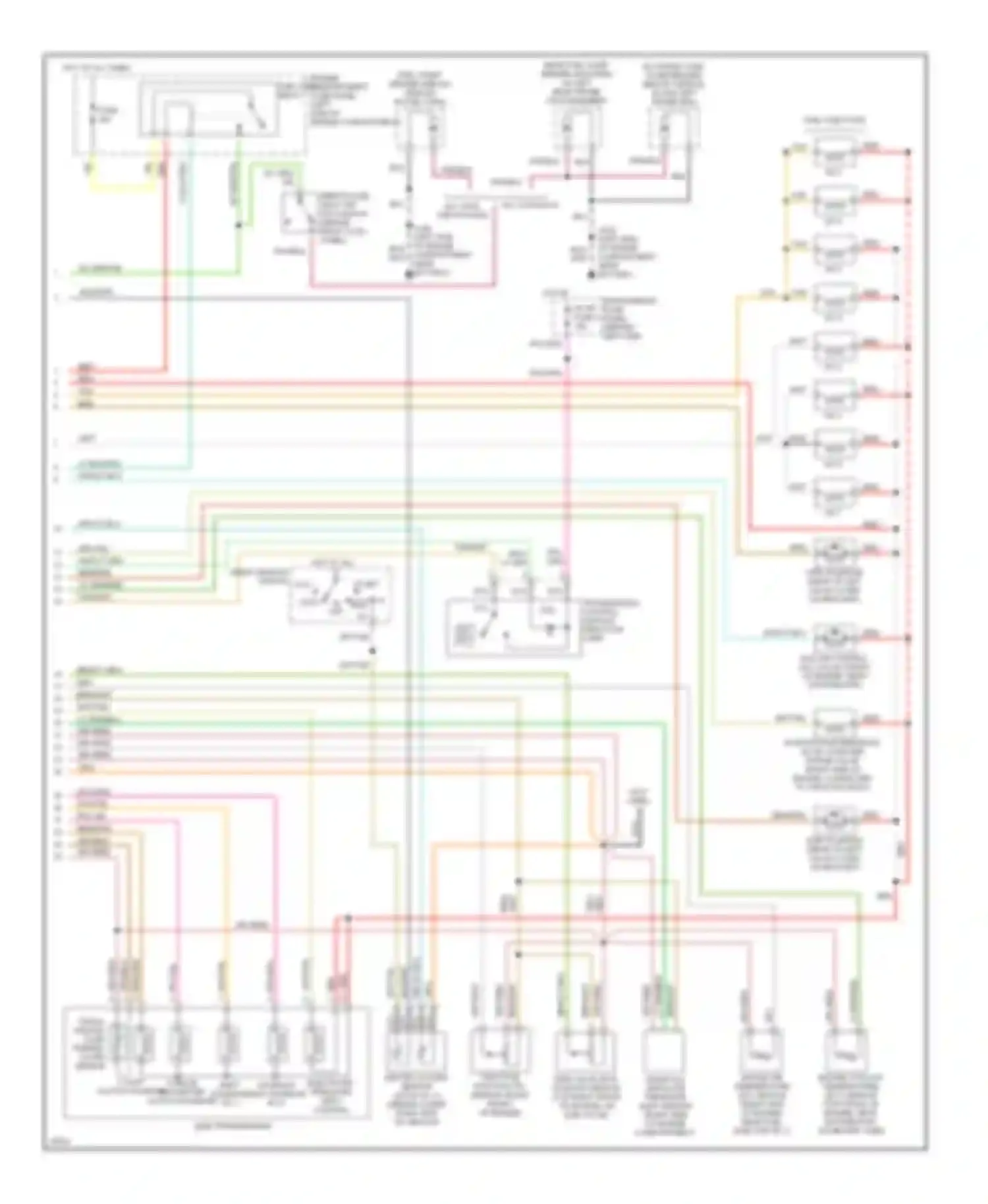 Club Wagon E150 Ford  (1996-1998): Wiring diagram engine performance 5.8ls, federal over 8600 gvw (2
of 2)