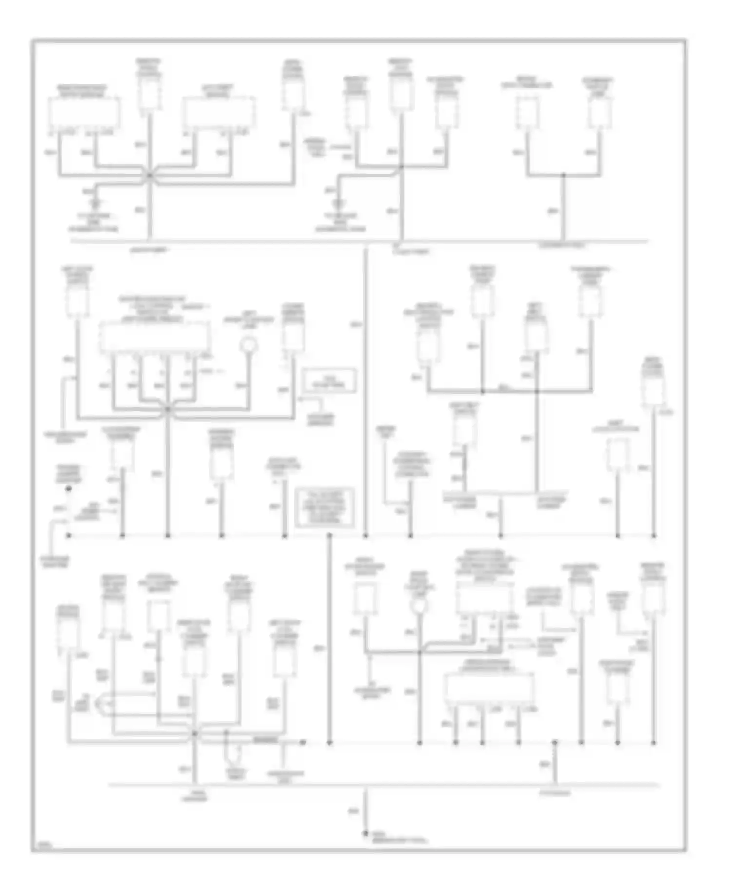 Club Wagon E150 Ford  (1996-1998): Ground distribution circuit (4 of 6)