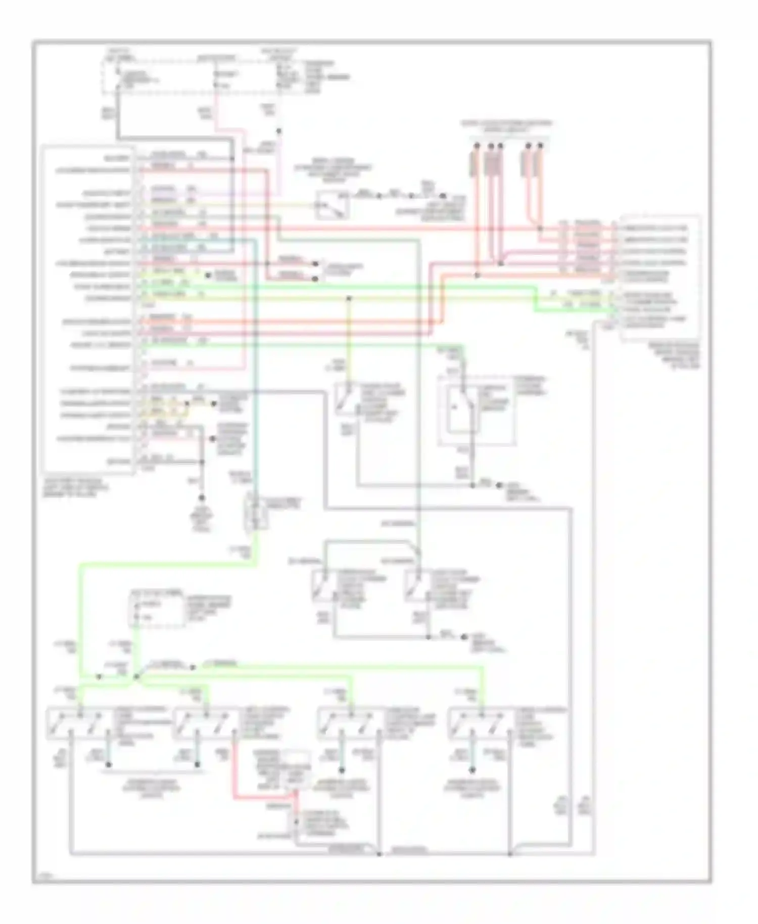 Club Wagon E350 Ford  (1996-1998): Anti-theft circuit