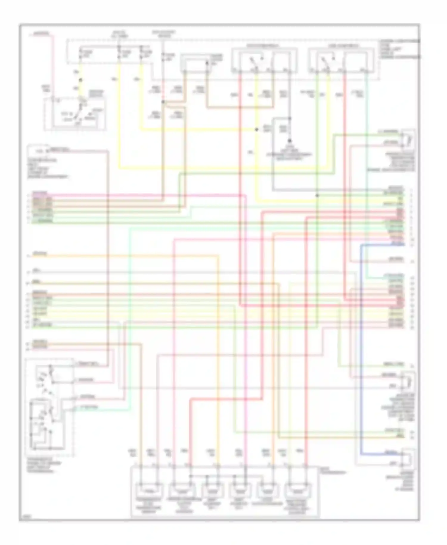 Club Wagon E350 Ford  (1996-1998): Wiring diagram engine performance 7.5ls, california (2 of 4)