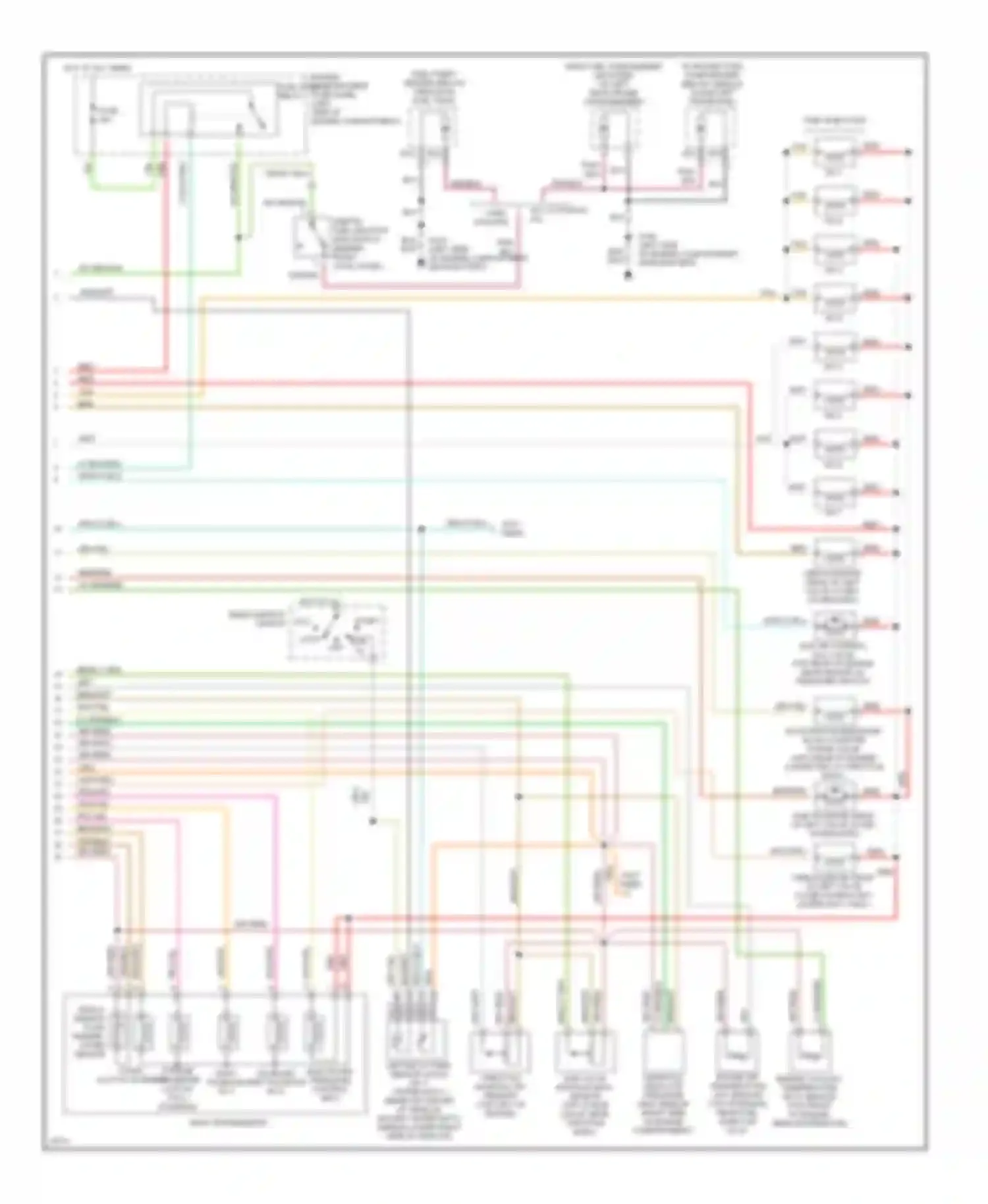 Club Wagon E350 Ford  (1996-1998): Wiring diagram engine performance 7.5ls, federal (2 of 2)