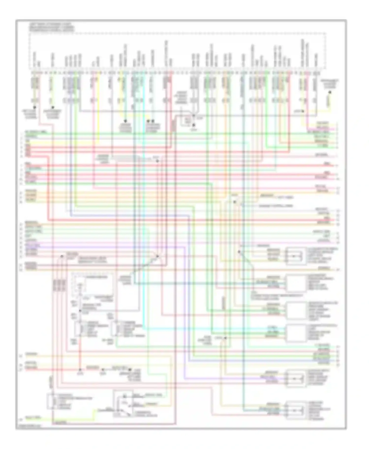 Wiring diagram air cond- itioning system for Ford Club Wagon E350  (1996-1998) (1 of 2)
