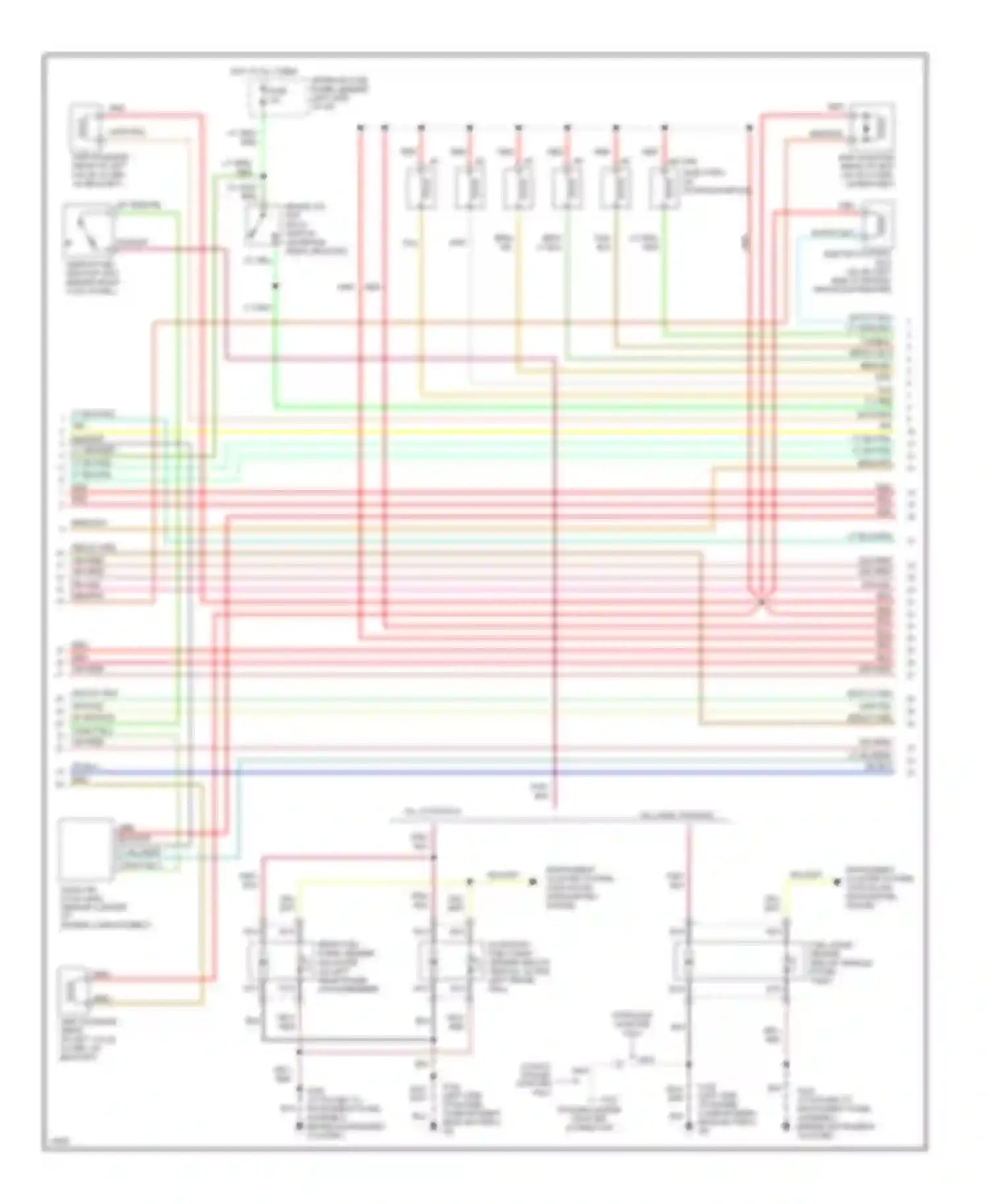Wiring diagram all vans, wagons for Ford Club Wagon E350  (1996-1998) (2 of 4)