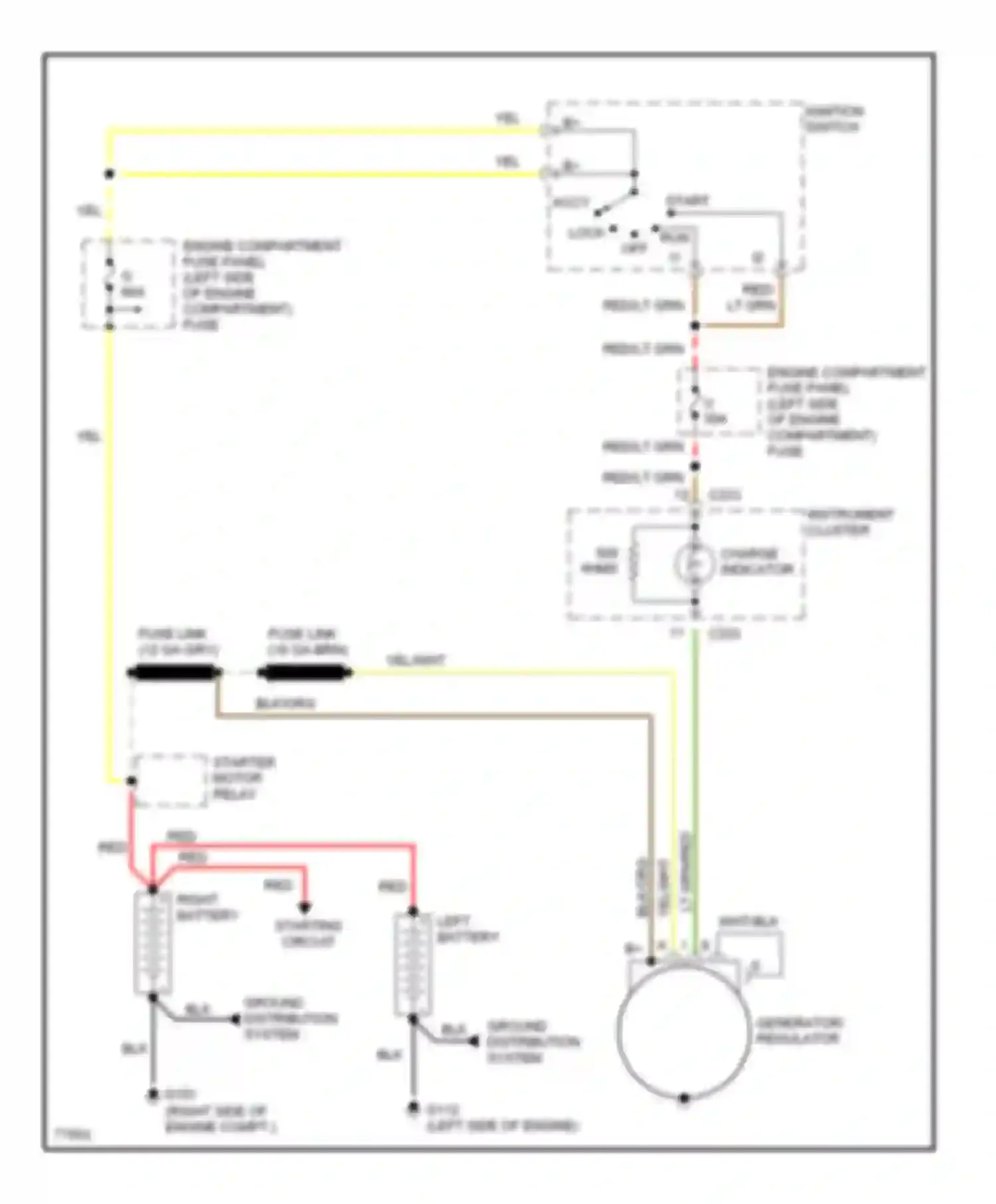 Wiring diagram charge indicator for Ford Club Wagon E350  (1996-1998) (8 of 11)