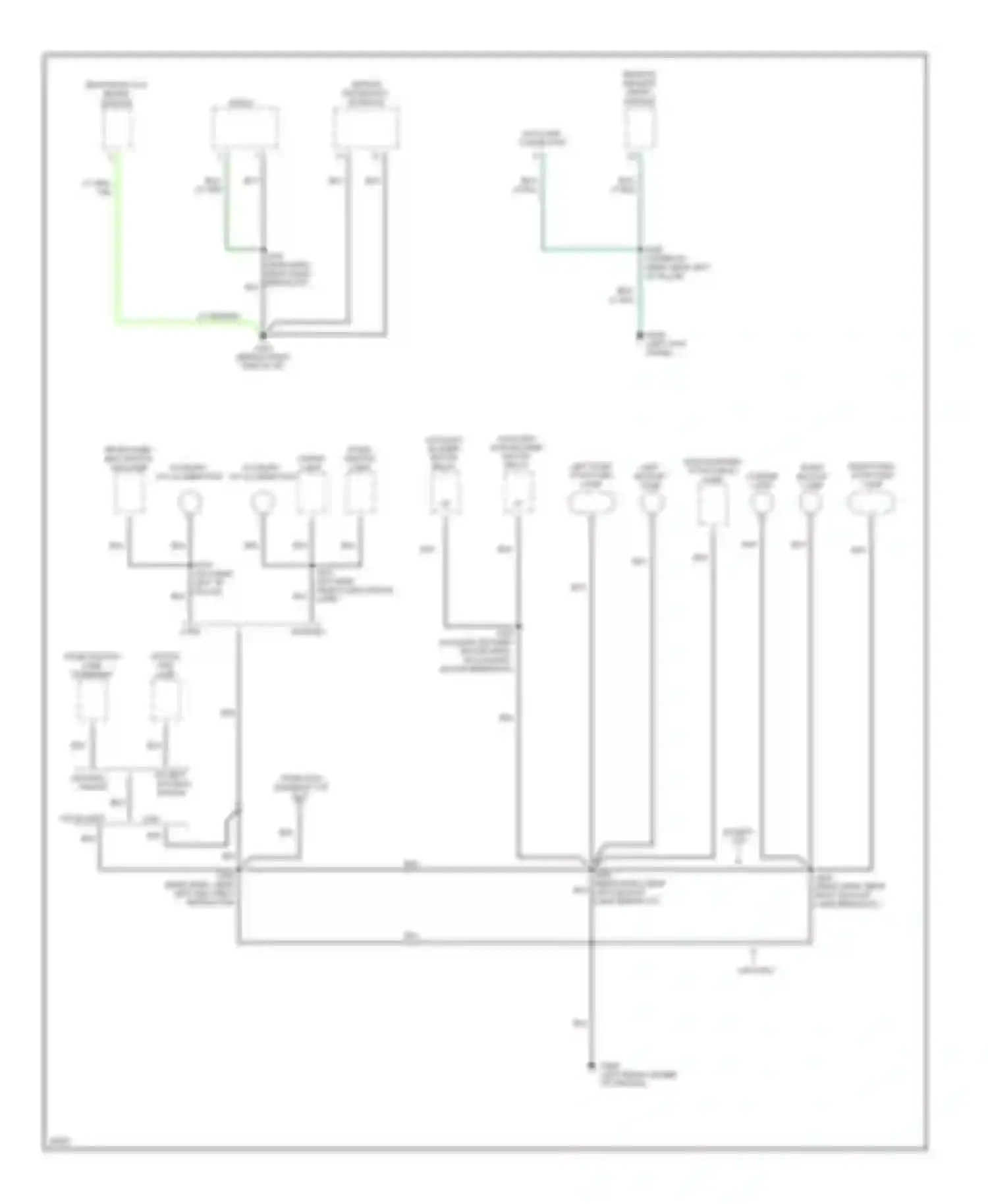 Wiring diagram dome switch/ lamp dome/map switch and lamp for Ford Club Wagon E350  (1996-1998) (1 of 1)
