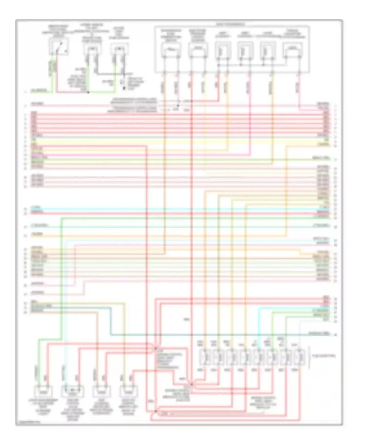 Wiring diagram (engine control harn, near breakout for Ford Club Wagon E350  (1996-1998) (1 of 1)