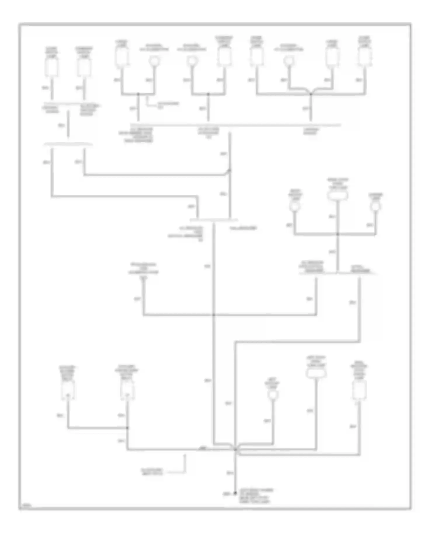 Wiring diagram license lamp for Ford Club Wagon E350  (1996-1998) (3 of 3)