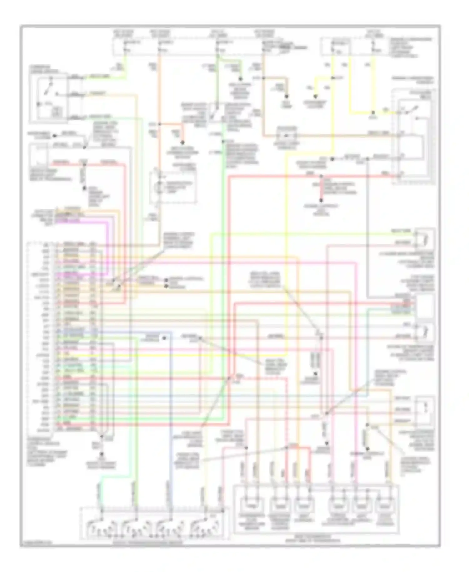 Wiring diagram pcm power relay for Ford Club Wagon E350  (1996-1998) (21 of 25)