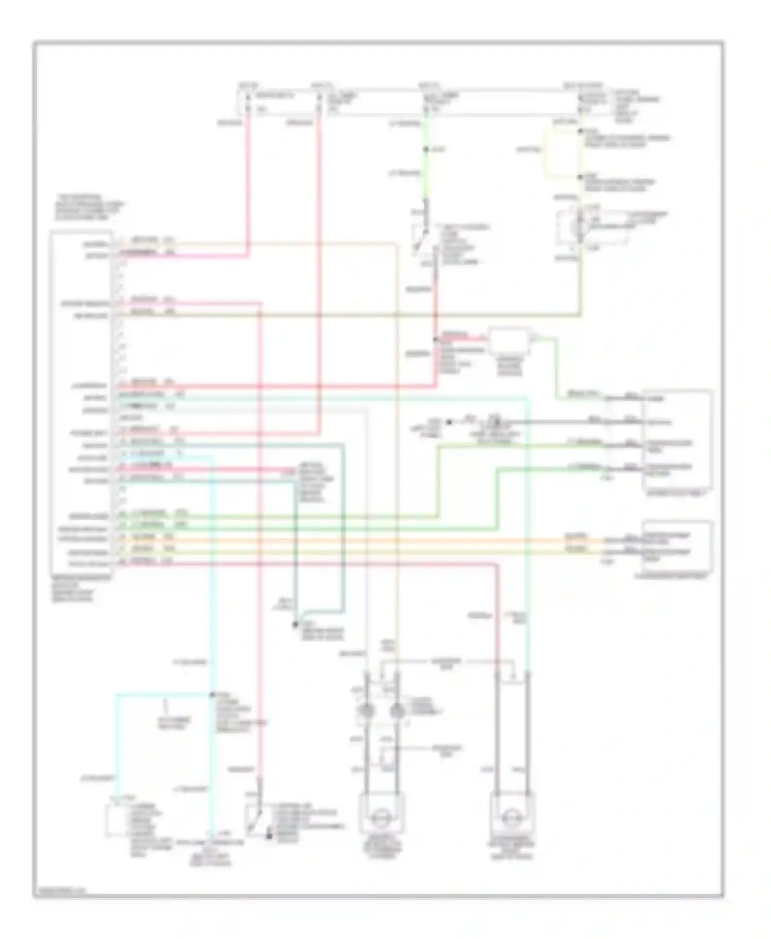 Wiring diagram shorting bar for Ford Club Wagon E350  (1996-1998) (1 of 1)