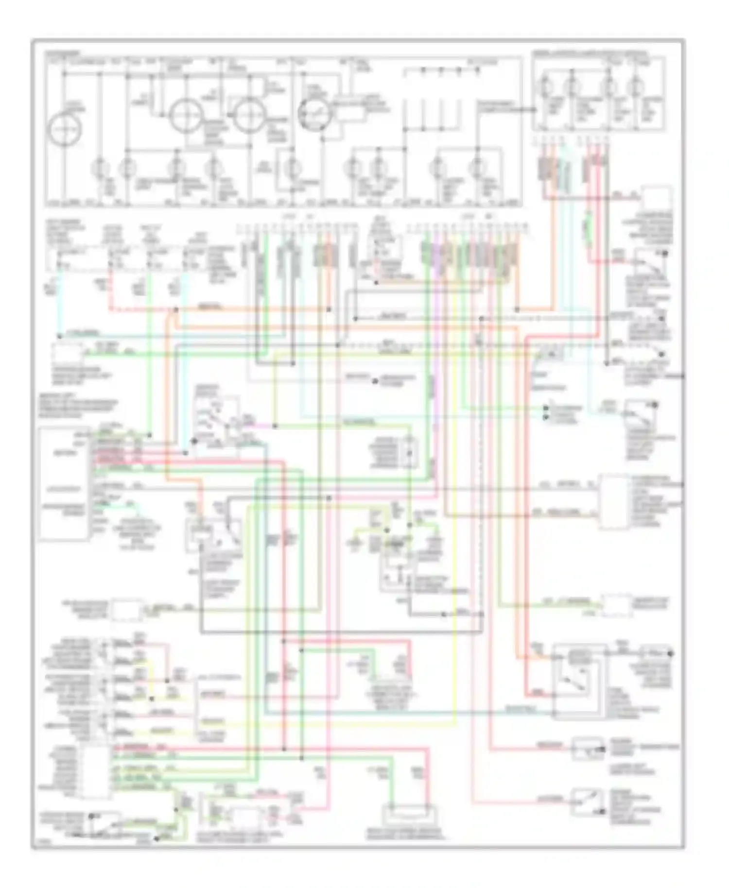 Wiring diagram solid state for Ford Club Wagon E350  (1996-1998) (1 of 7)