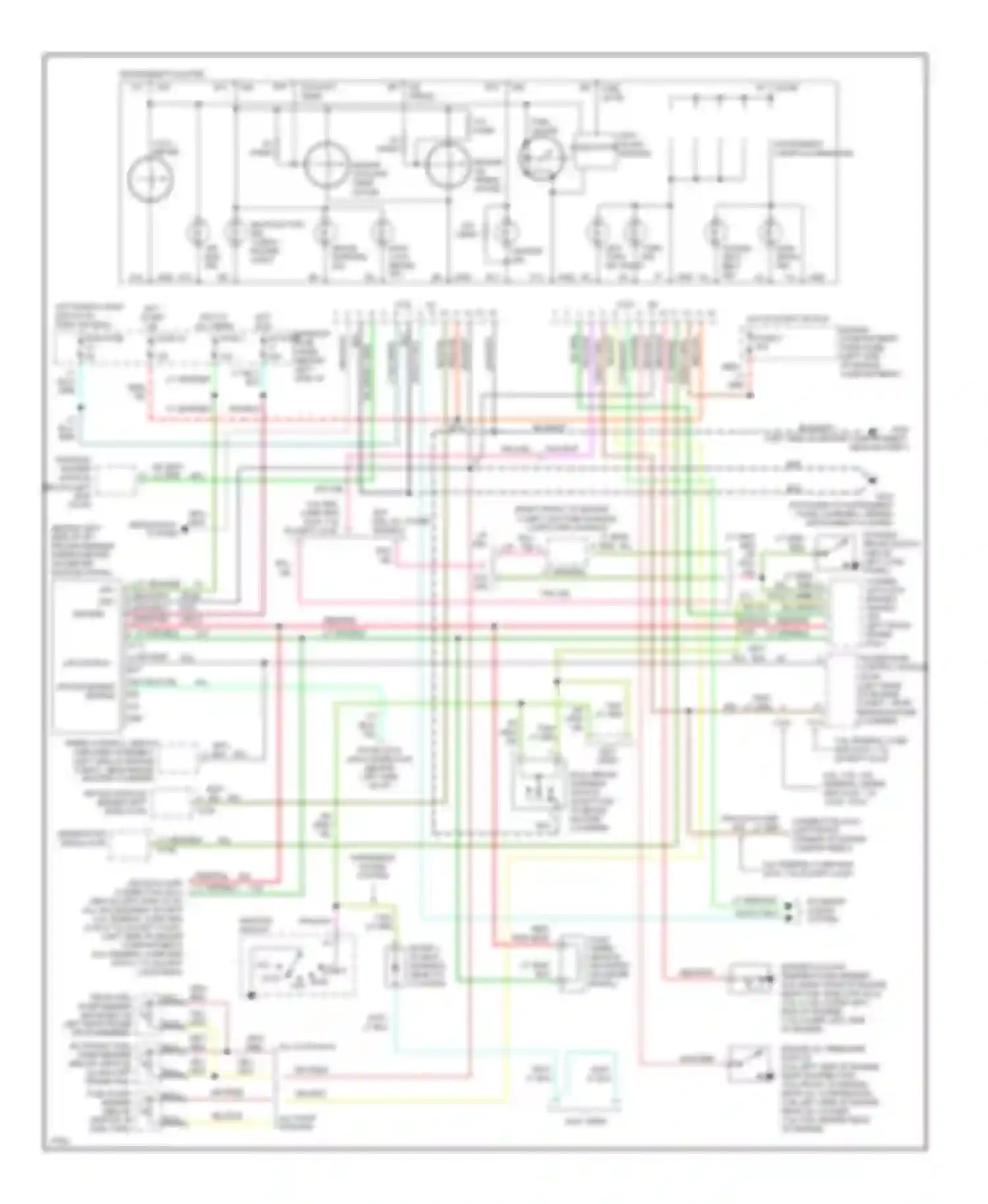 Wiring diagram volt- meter for Ford Club Wagon E350  (1996-1998) (1 of 8)