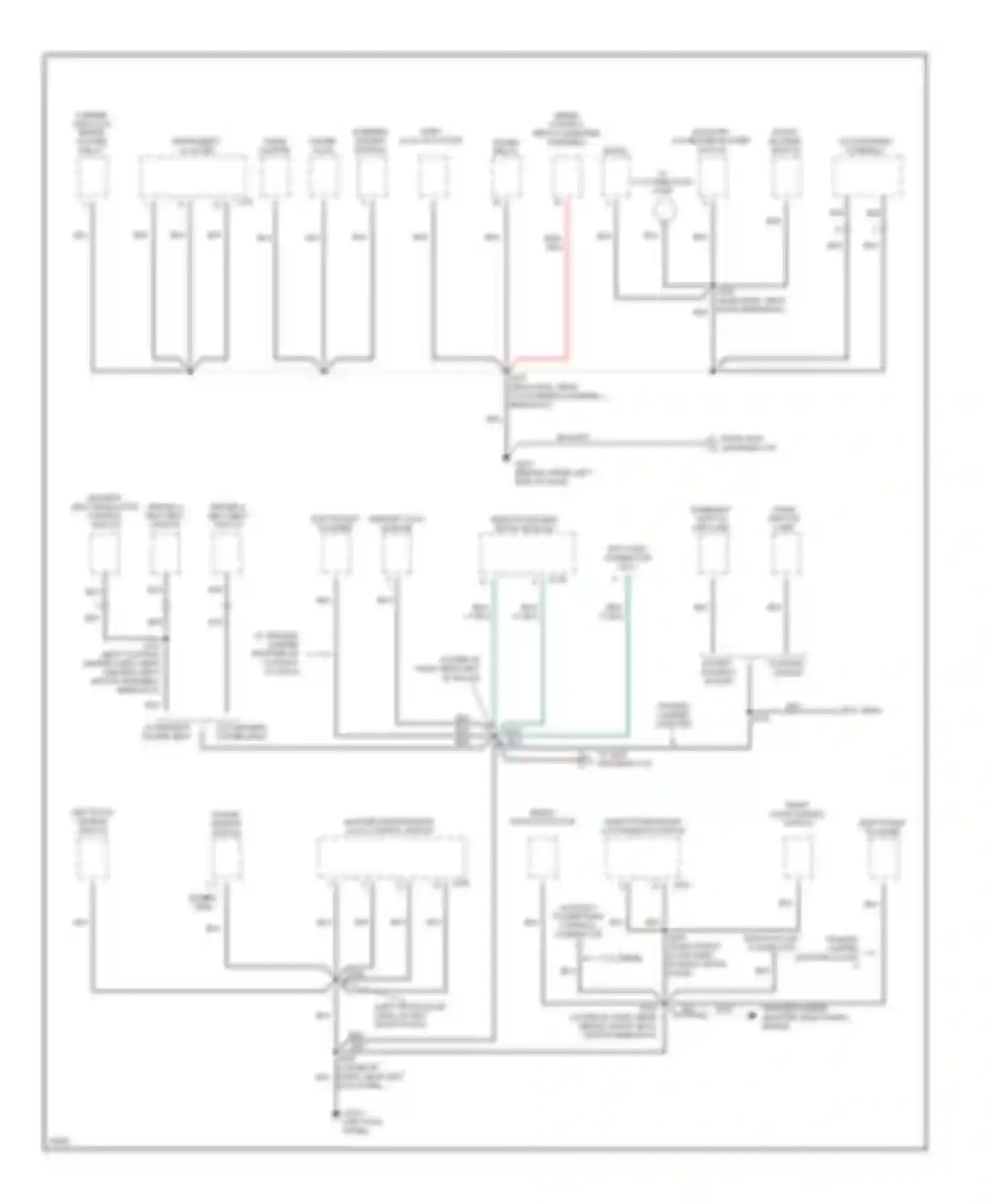Wiring diagram warning buzzer module for Ford Club Wagon E350  (1996-1998) (1 of 5)