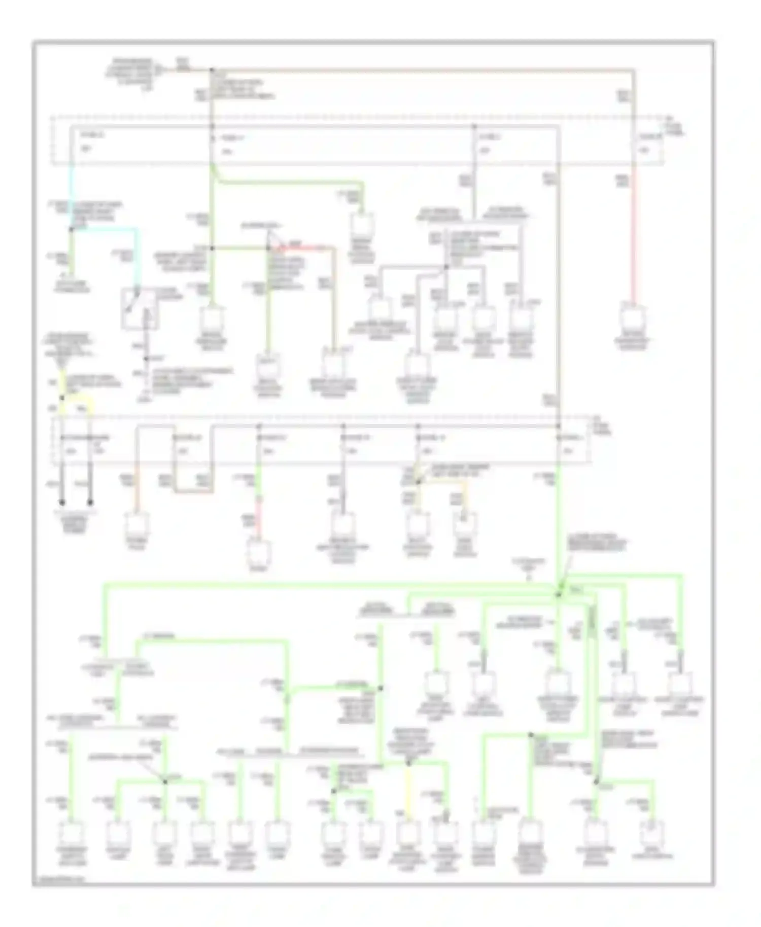 Wiring diagram w/o remote keyless entry for Ford Club Wagon E350  (1996-1998) (1 of 1)