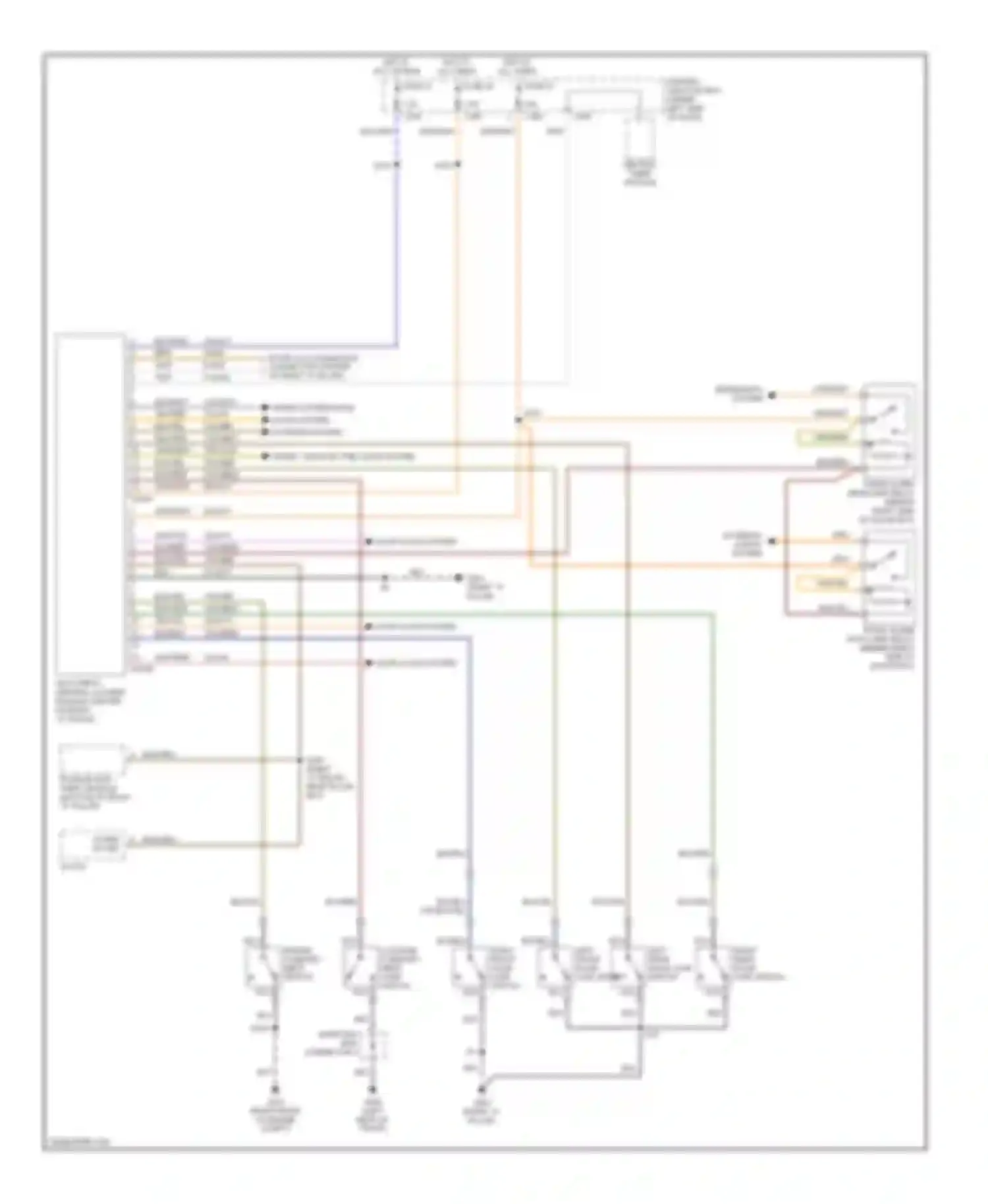 Contour Ford I facelift (1997-2000): Forced entry circuit