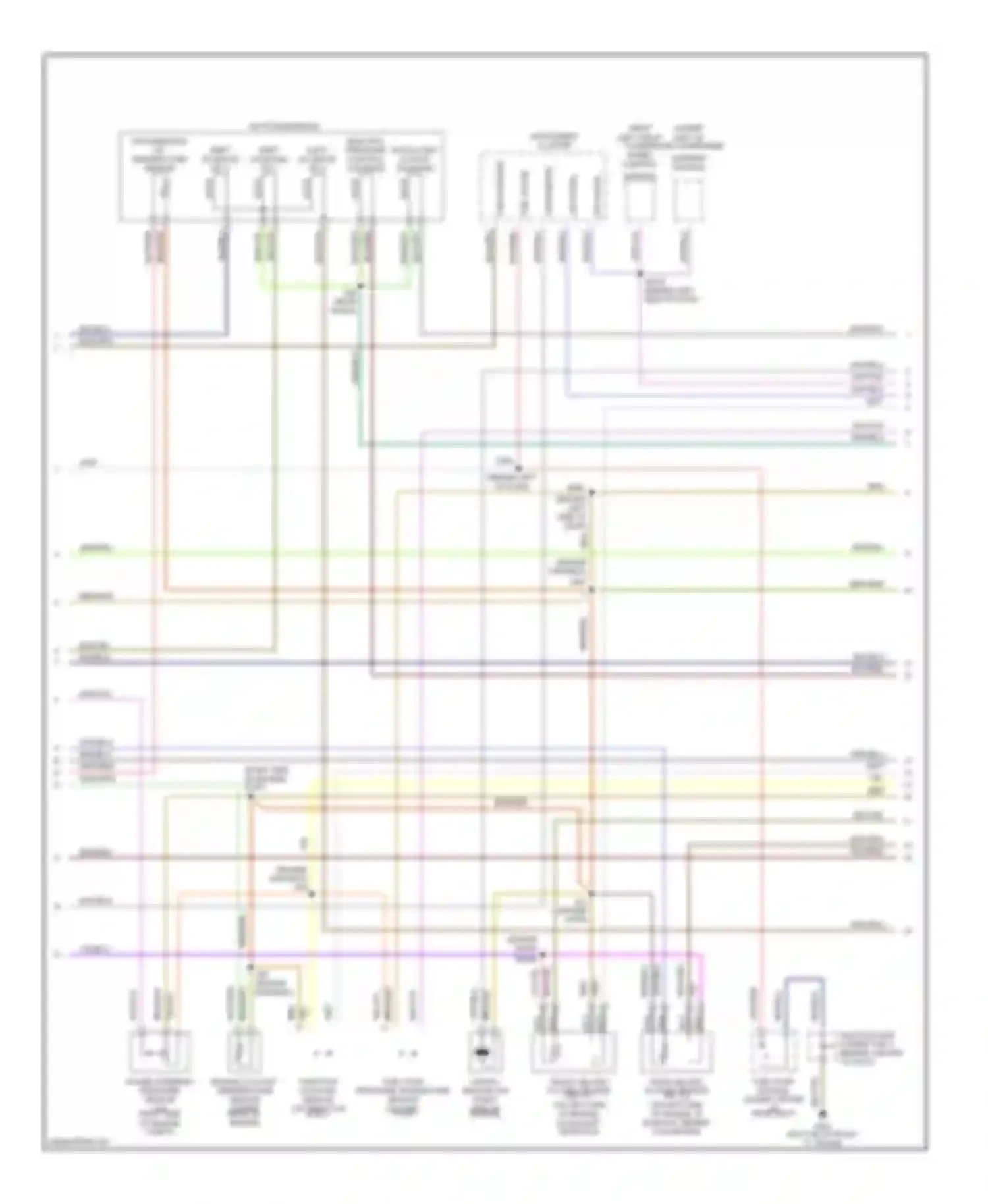 Contour Ford I facelift (1997-2000): Wiring diagram engine performance 2.0ls (2 of 3)