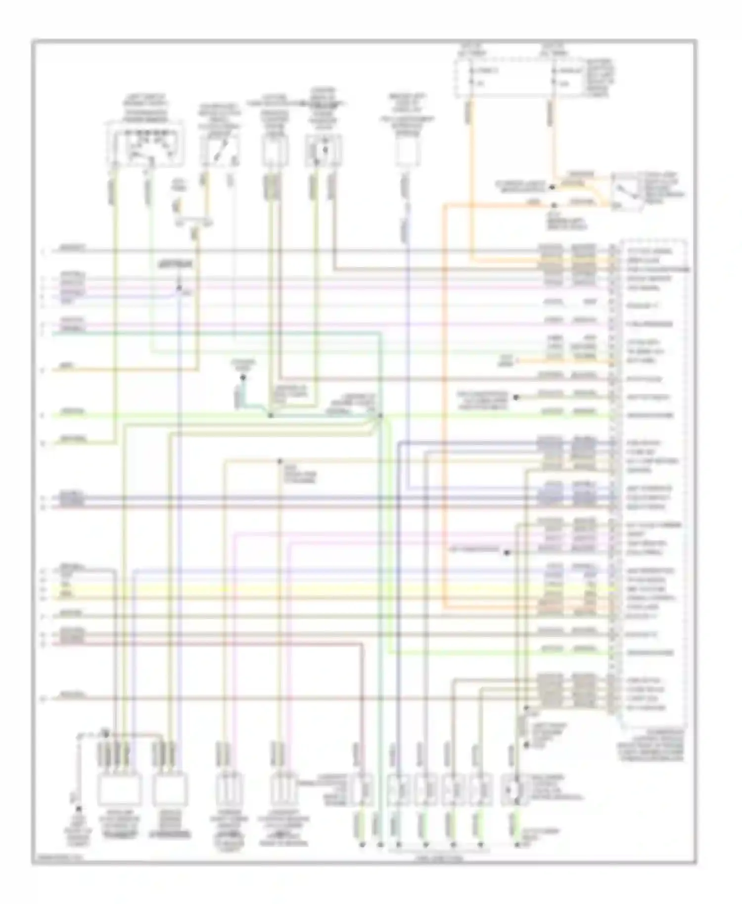 Contour Ford I facelift (1997-2000): Wiring diagram engine performance 2.0ls (3 of 3)