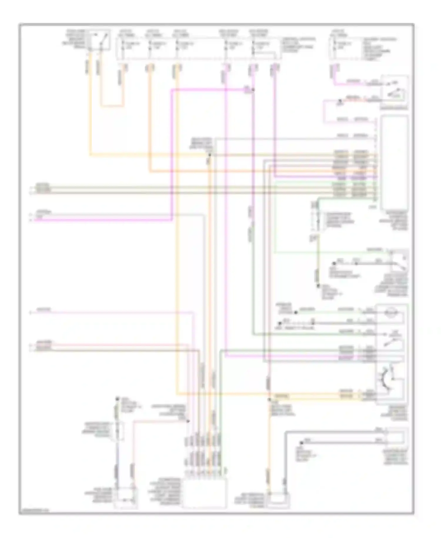Contour Ford I facelift (1997-2000): Instrument cluster circuit (2 of 2)