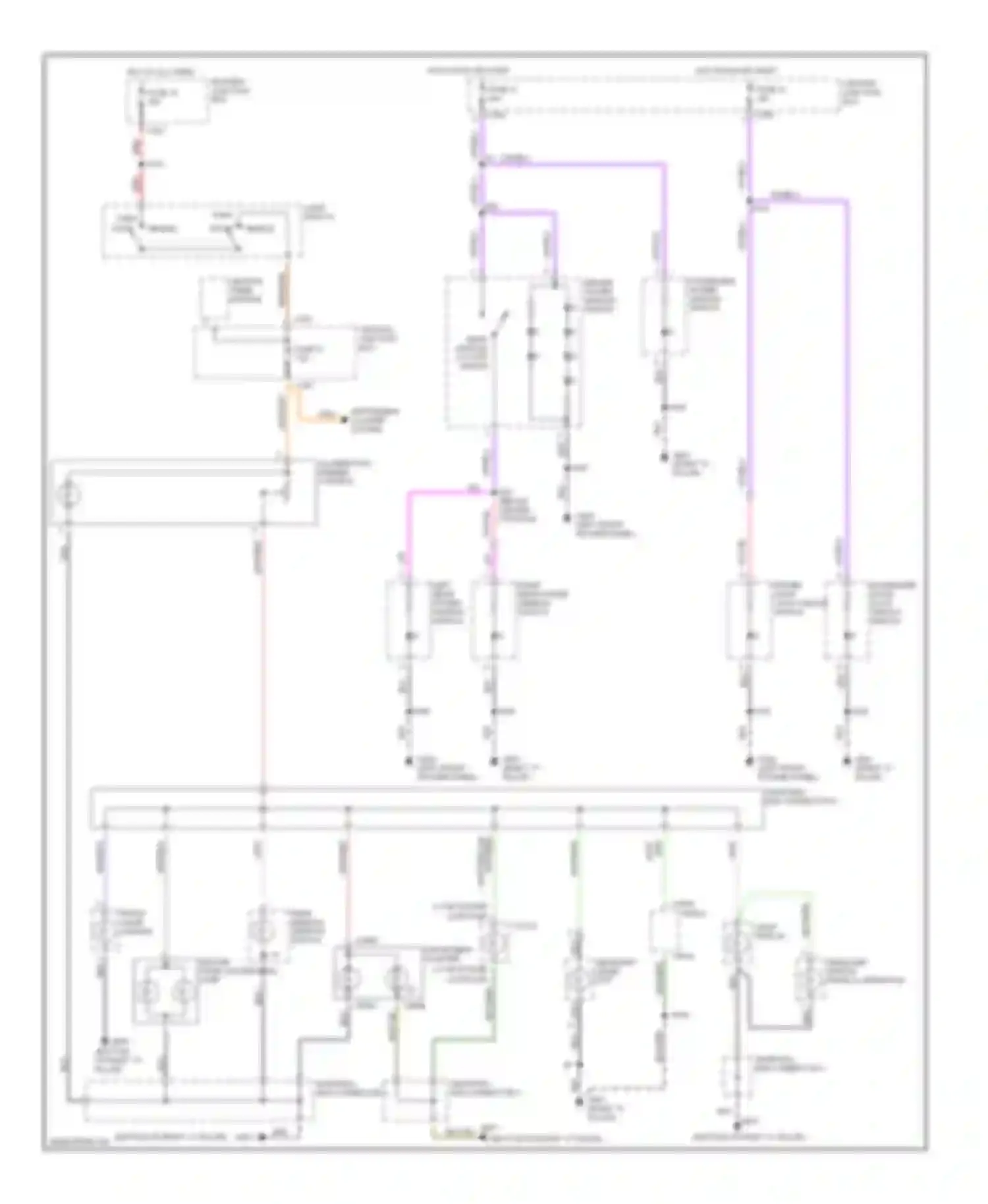 Contour Ford I facelift (1997-2000): Instrument illumination circuit