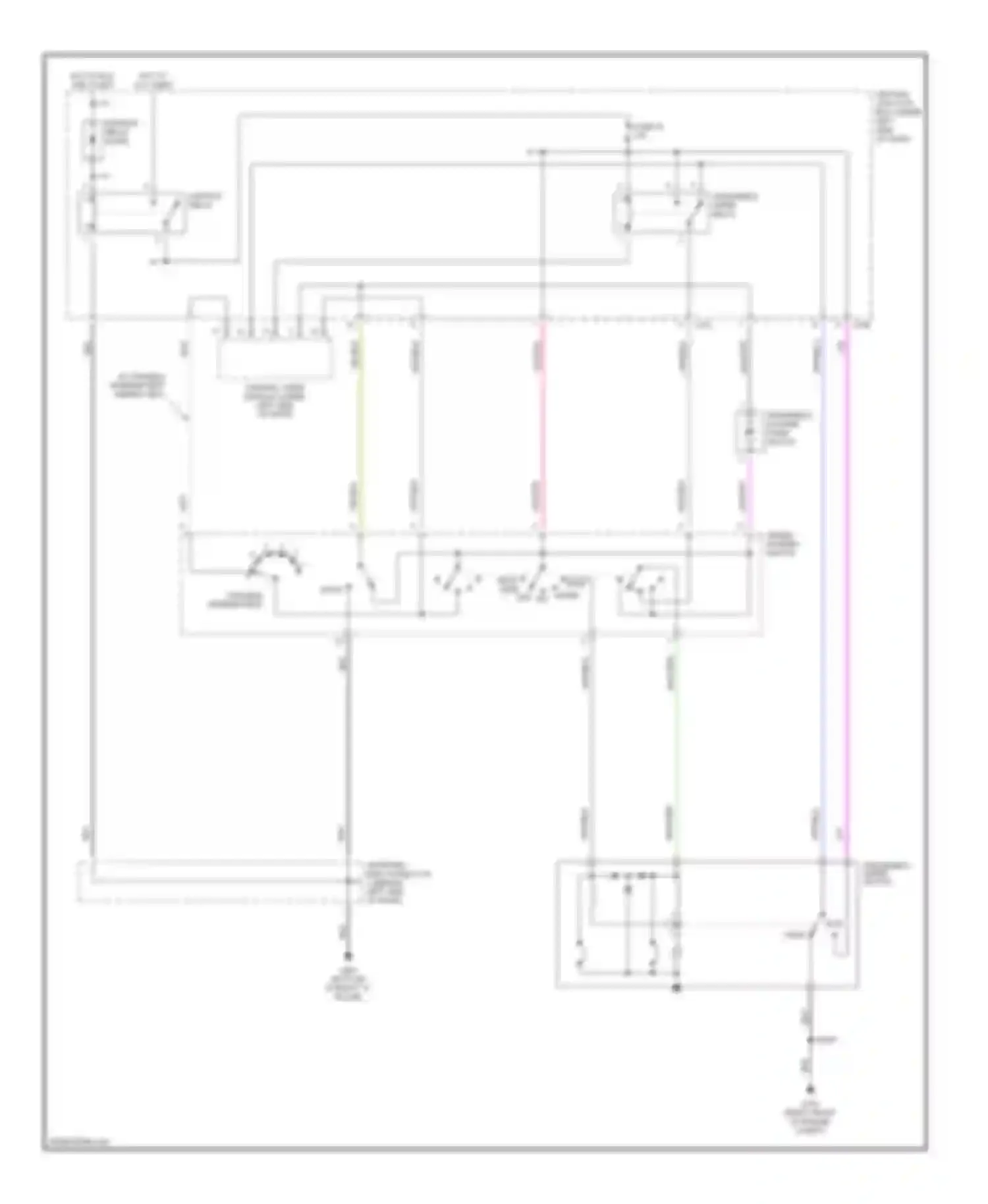 Contour Ford I facelift (1997-2000): Wiper/washer circuit