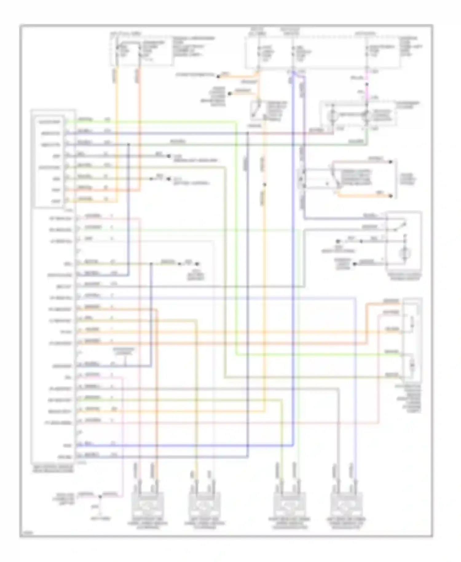 Contour Ford I (1994-1997): Anti-lock brake circuits