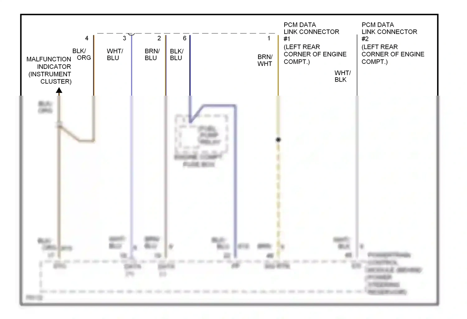 Computer data lines — Computer data lines. Ford Contour I (1994-1997)