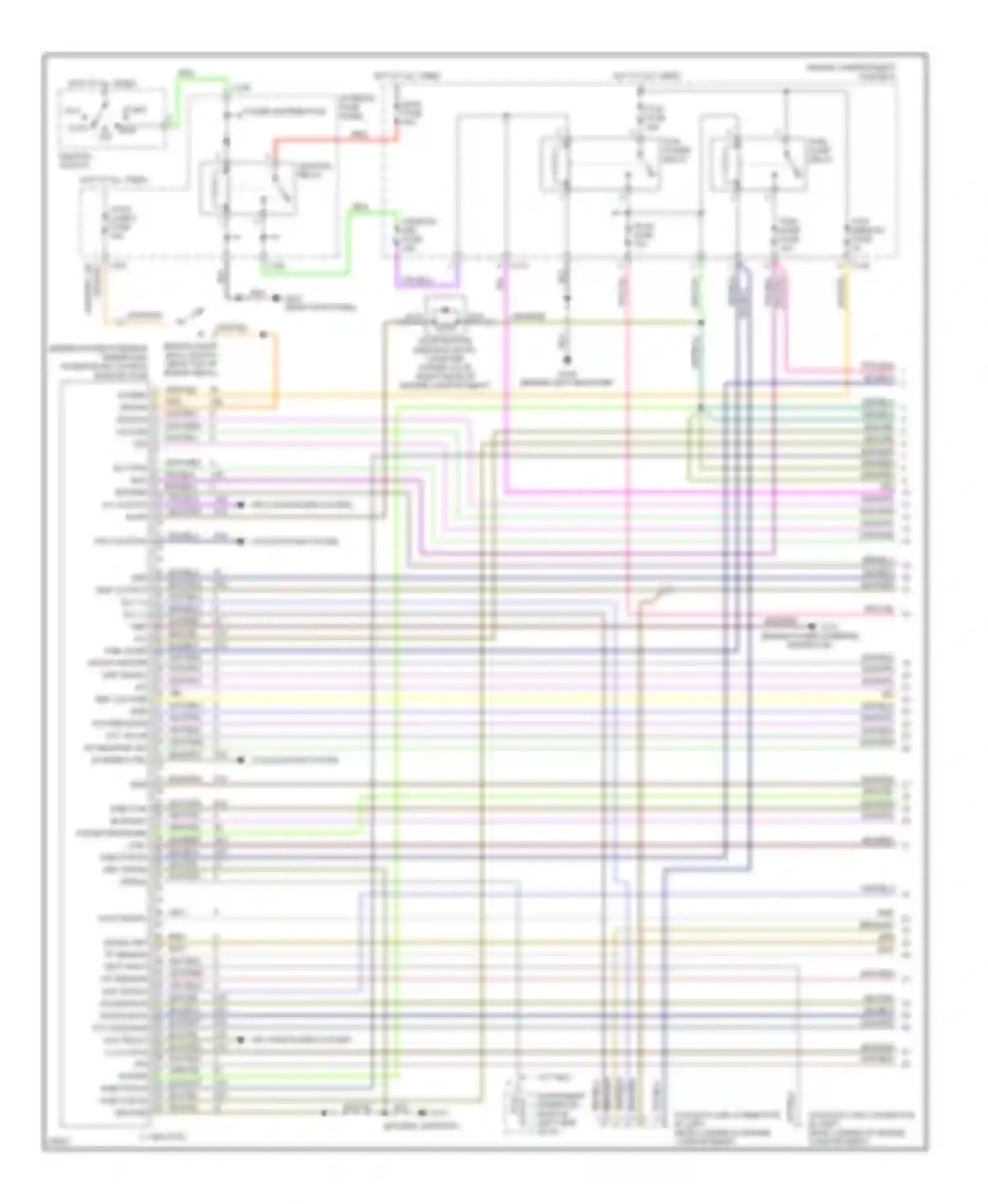 Contour Ford I (1994-1997): Wiring diagram engine performance 2.0ls (1 of 4)