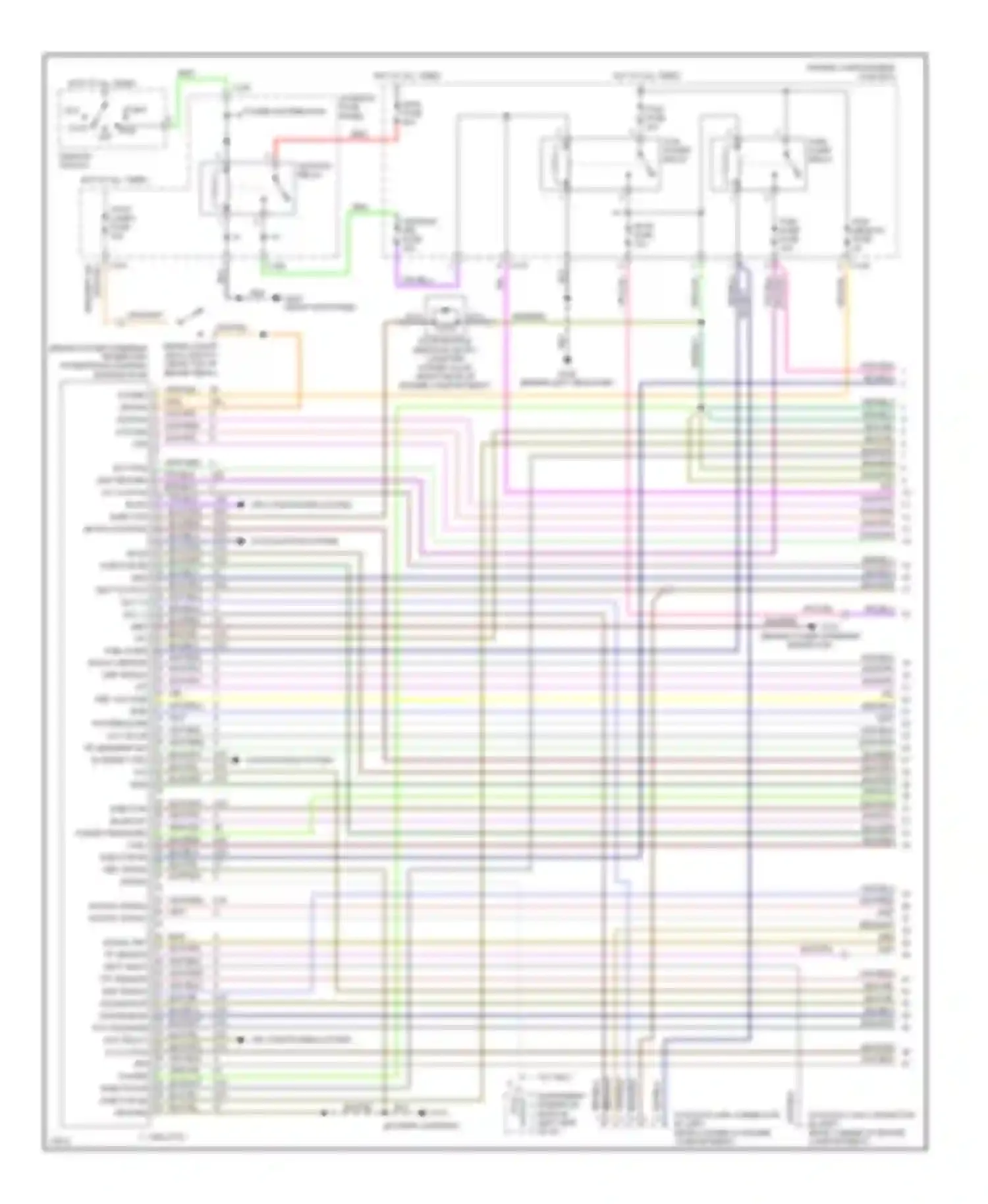 Contour Ford I (1994-1997): Wiring diagram engine performance 2.5ls (1 of 4)
