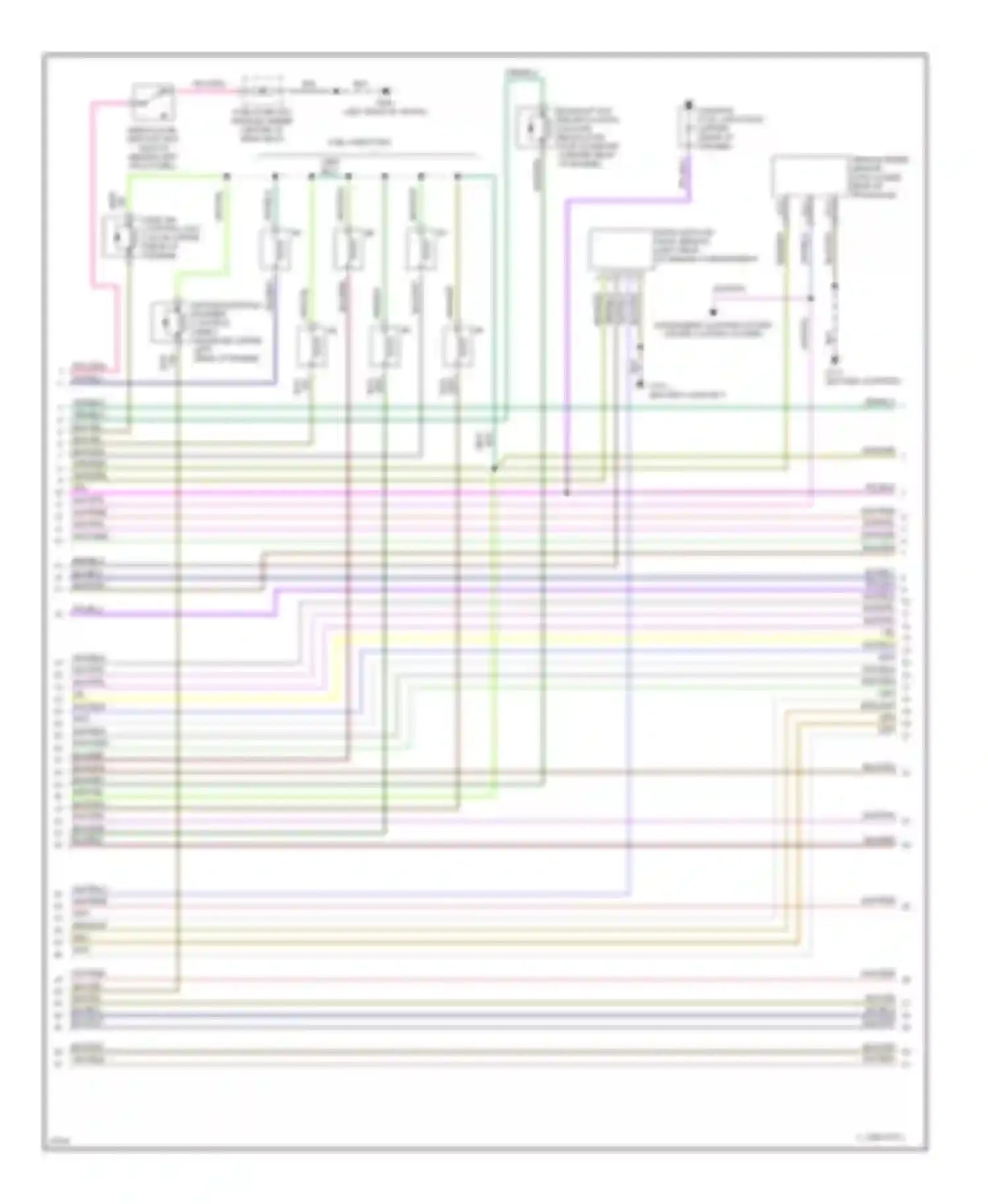 Contour Ford I (1994-1997): Wiring diagram engine performance 2.5ls (2 of 4)