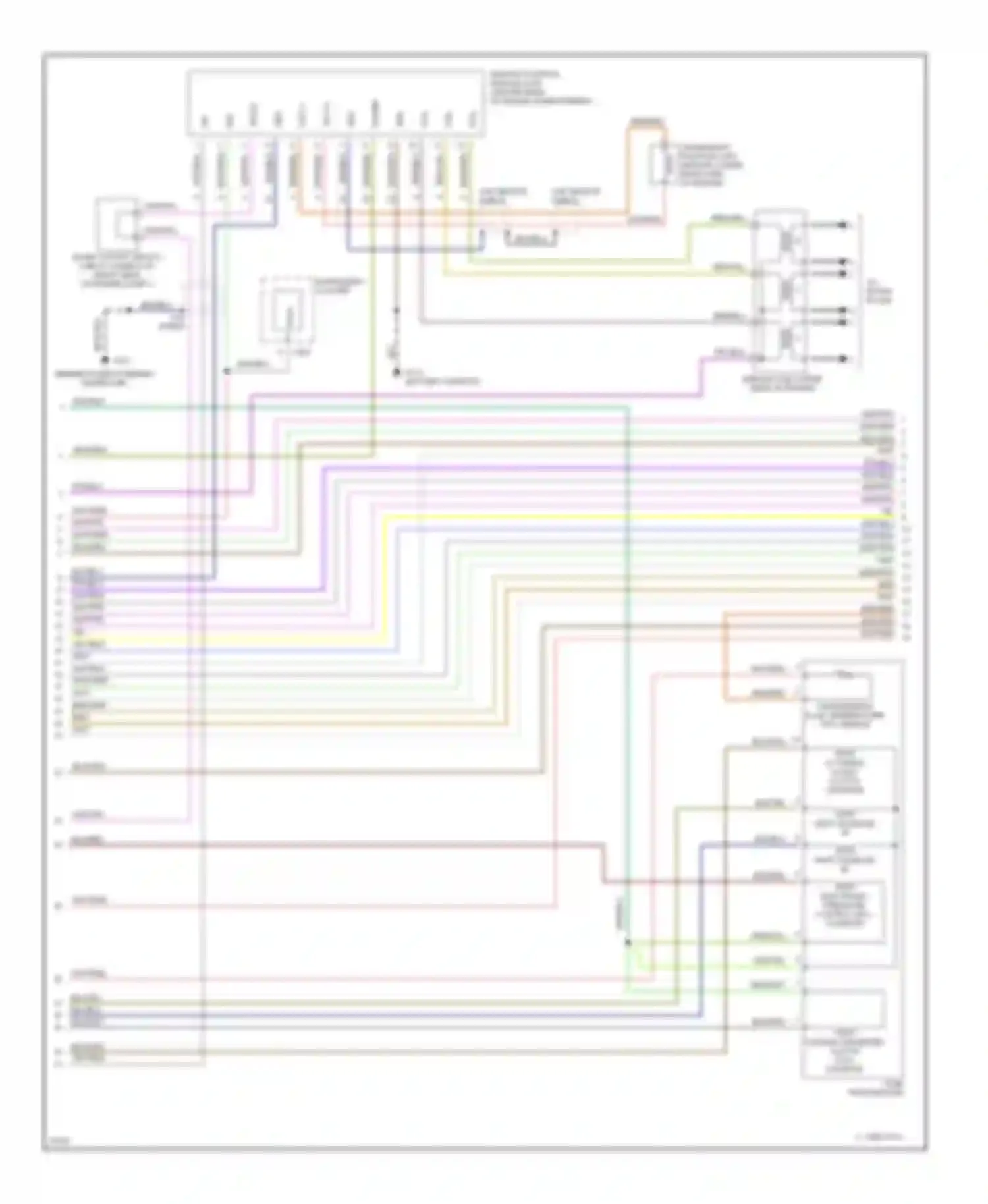Contour Ford I (1994-1997): Wiring diagram engine performance 2.5ls (3 of 4)