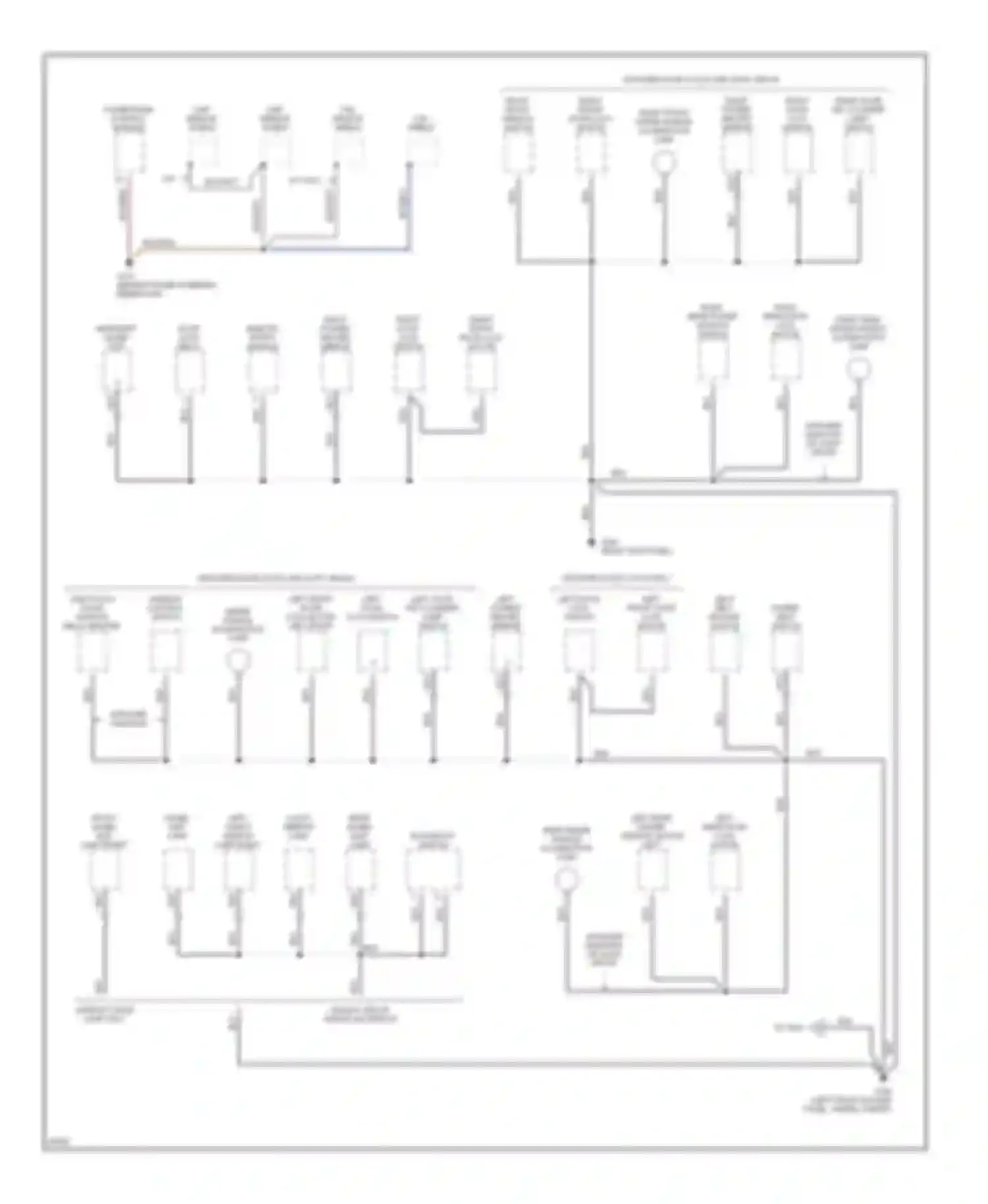 Contour Ford I (1994-1997): Ground distribution circuit (2 of 3)