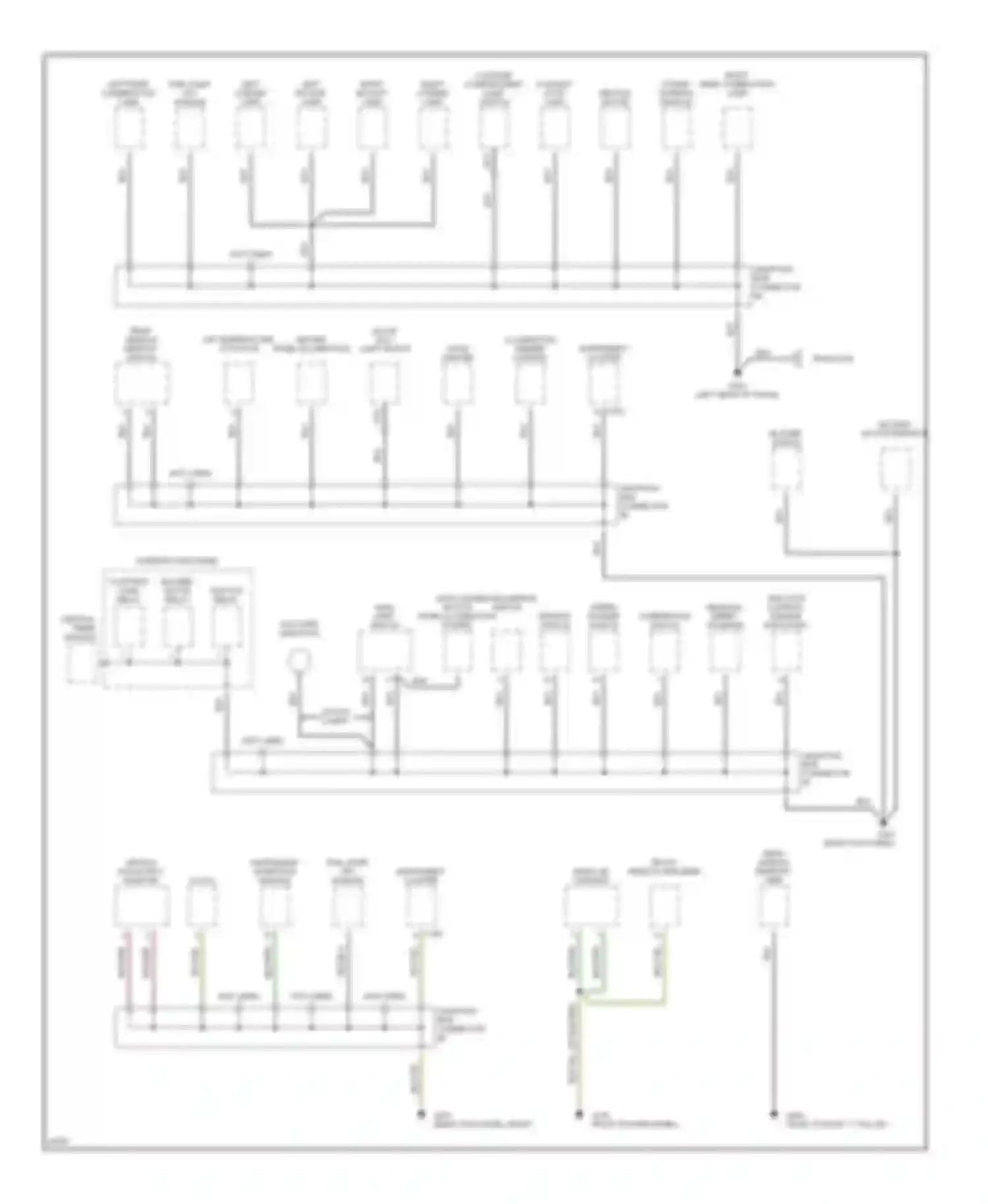 Contour Ford I (1994-1997): Ground distribution circuit (3 of 3)