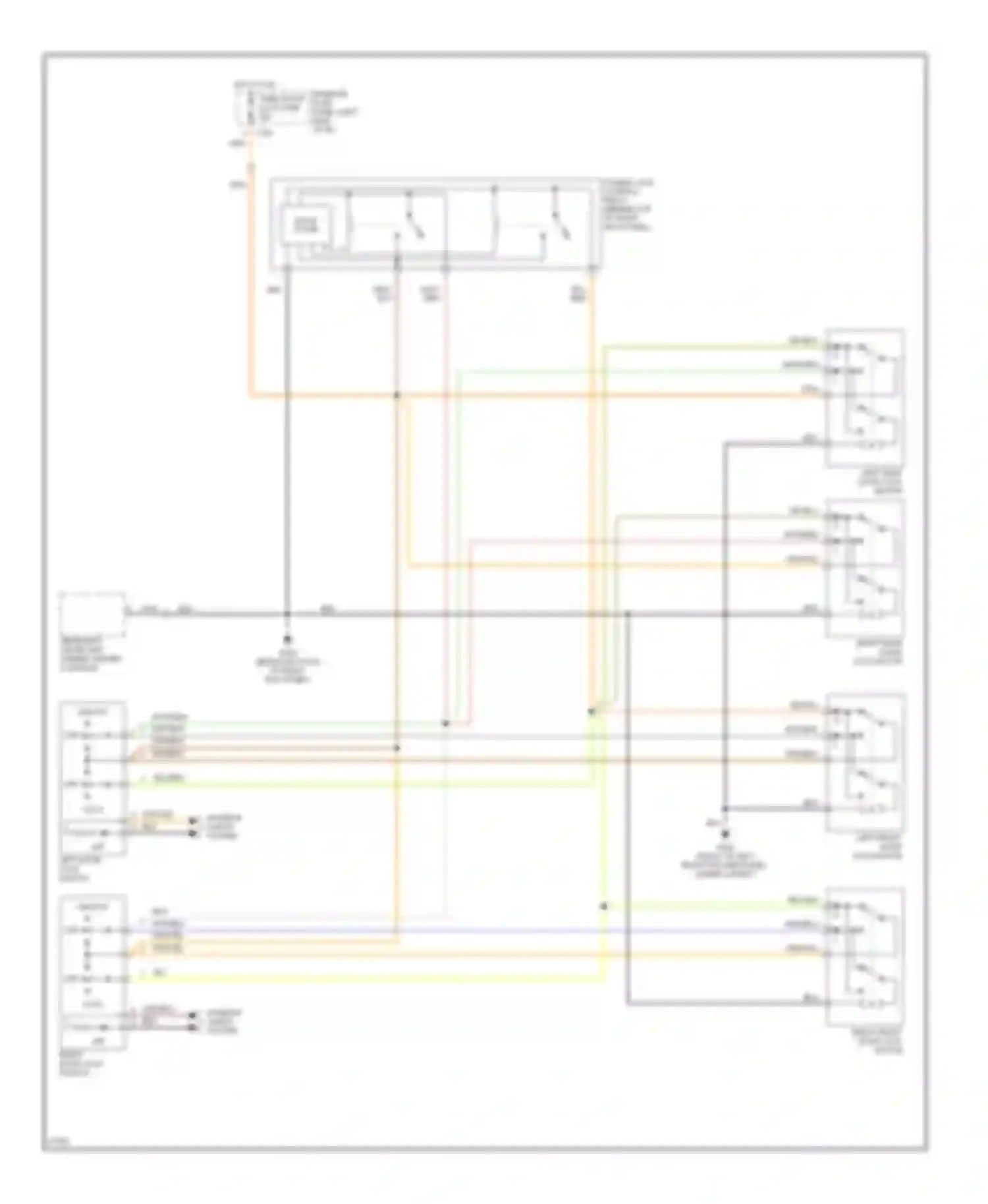 Contour Ford I (1994-1997): Door lock circuit