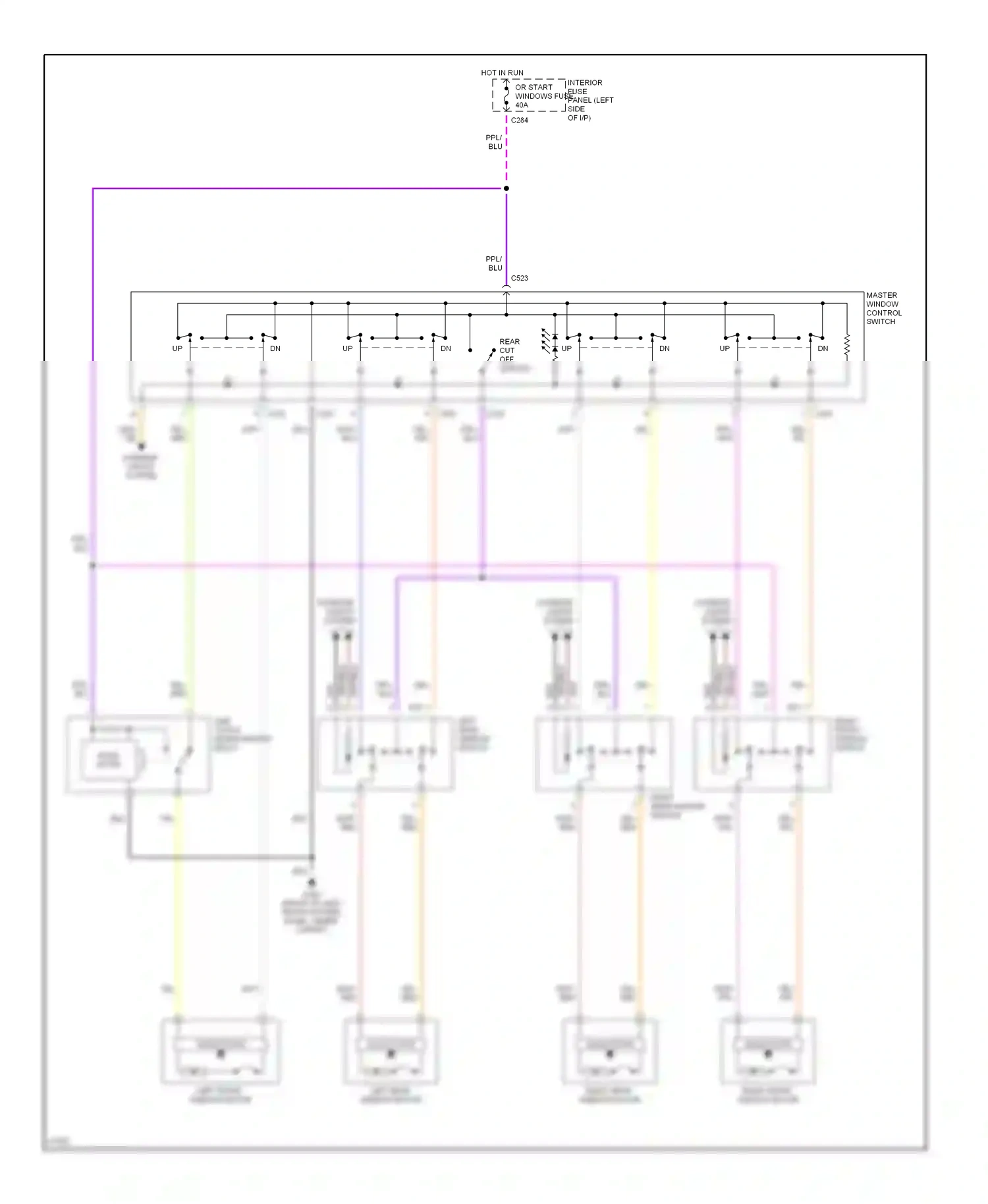 Ford Contour I (1994-1997) solid state wiring diagram  (3 of 3)