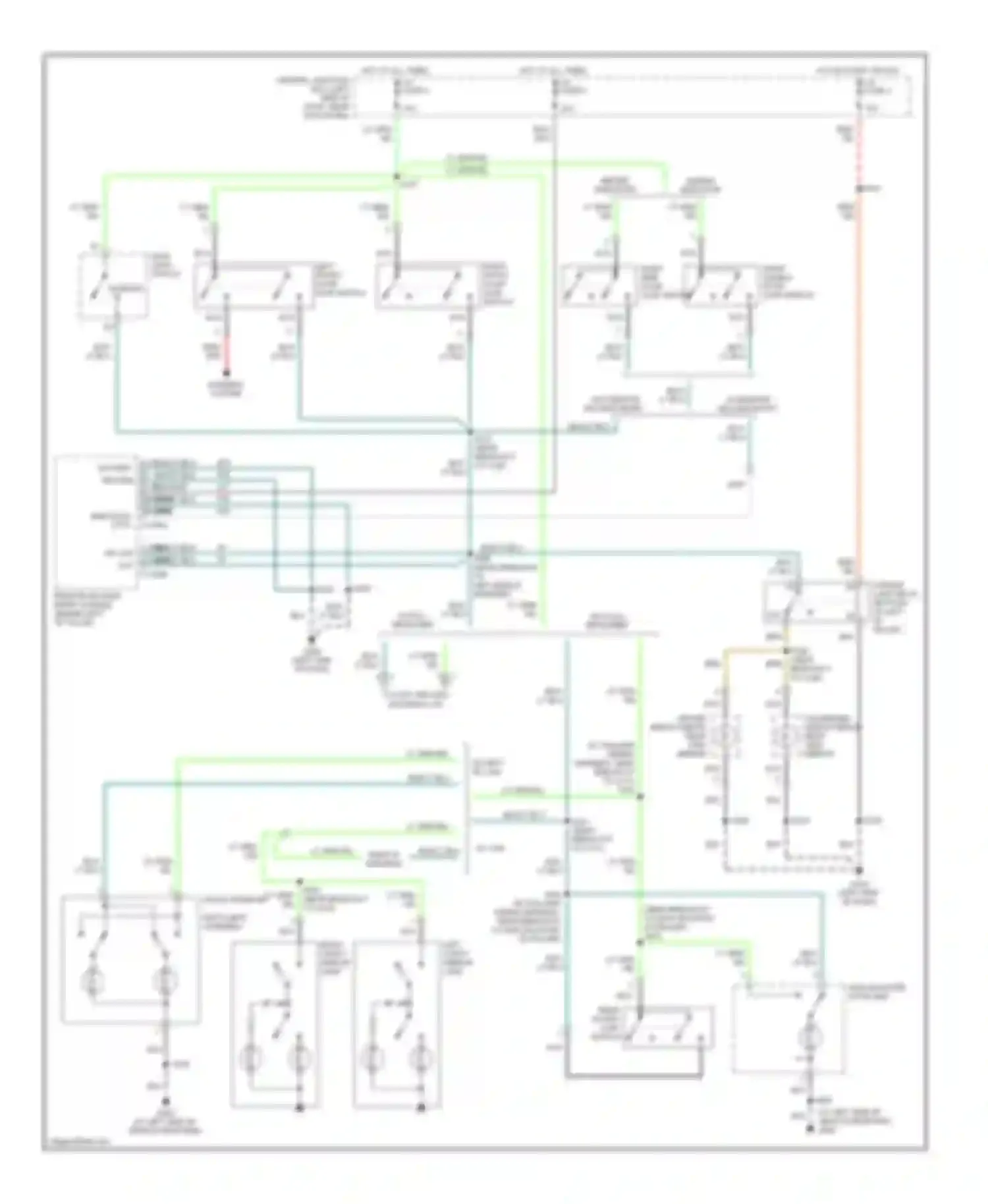 Cutaway E350 Super Duty Ford  (1999-2012): Courtesy lamps circuit, except cutaway without entertainment system (1 of 2)
